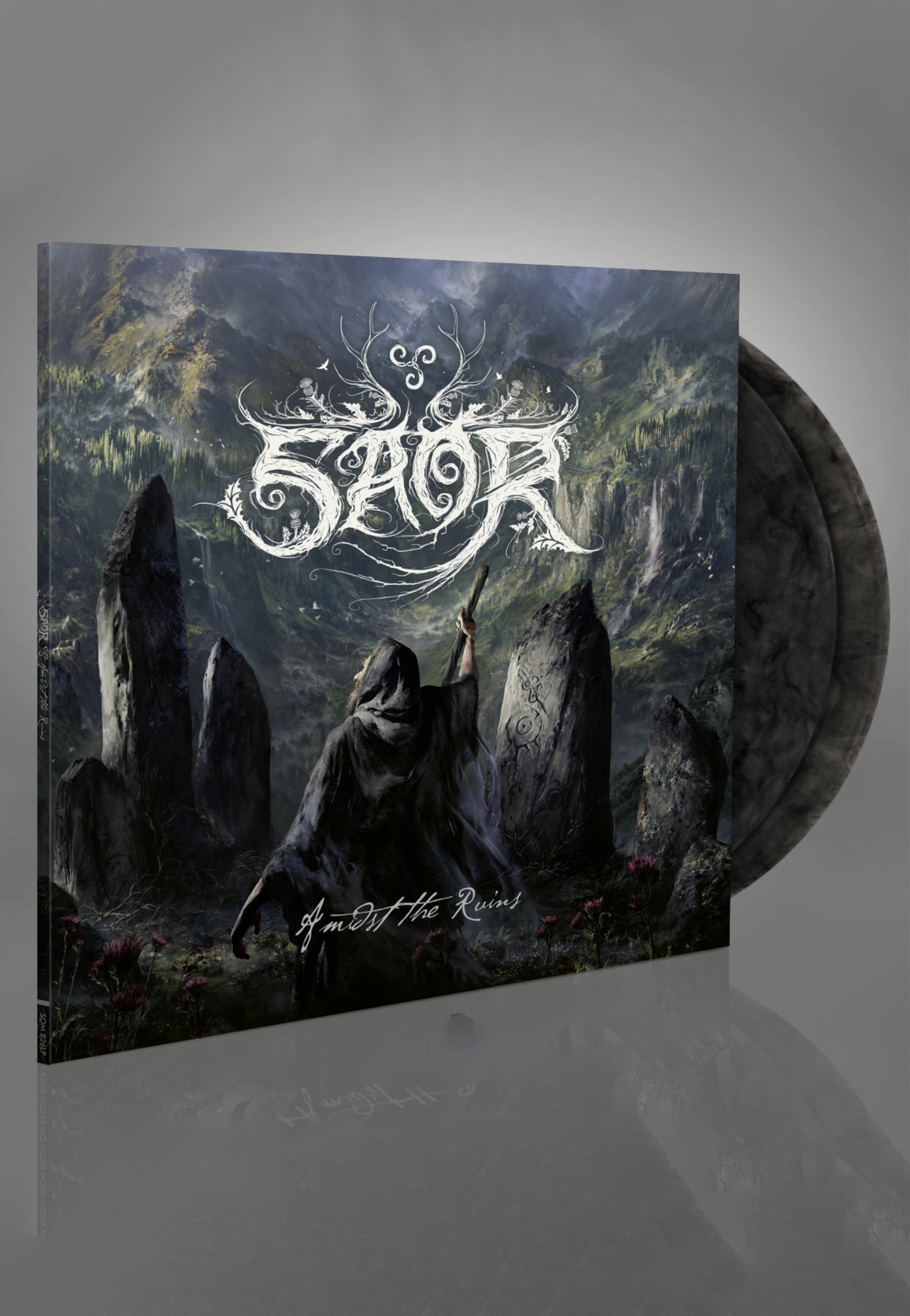 Saor - Amidst The Ruins Ltd. Crystal Clear/ Black - Marbled 2 Vinyl Buy Cheap Limited Edition