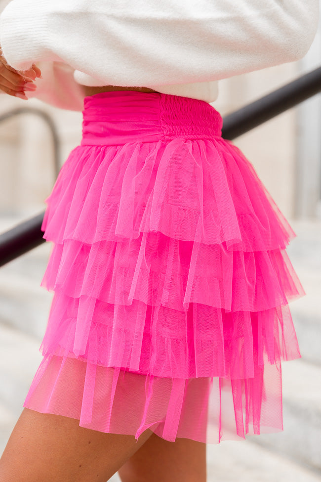 We Were In Paris Magenta Tulle Mini Skirt FINAL SALE Pices For Sale