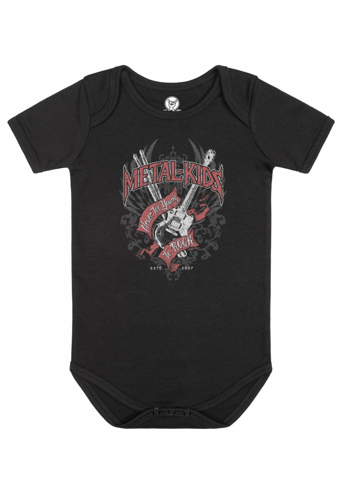 Metal Kids - Never Too Young To Rock Babygrow - Bodysuit Nicekicks Cheap Online