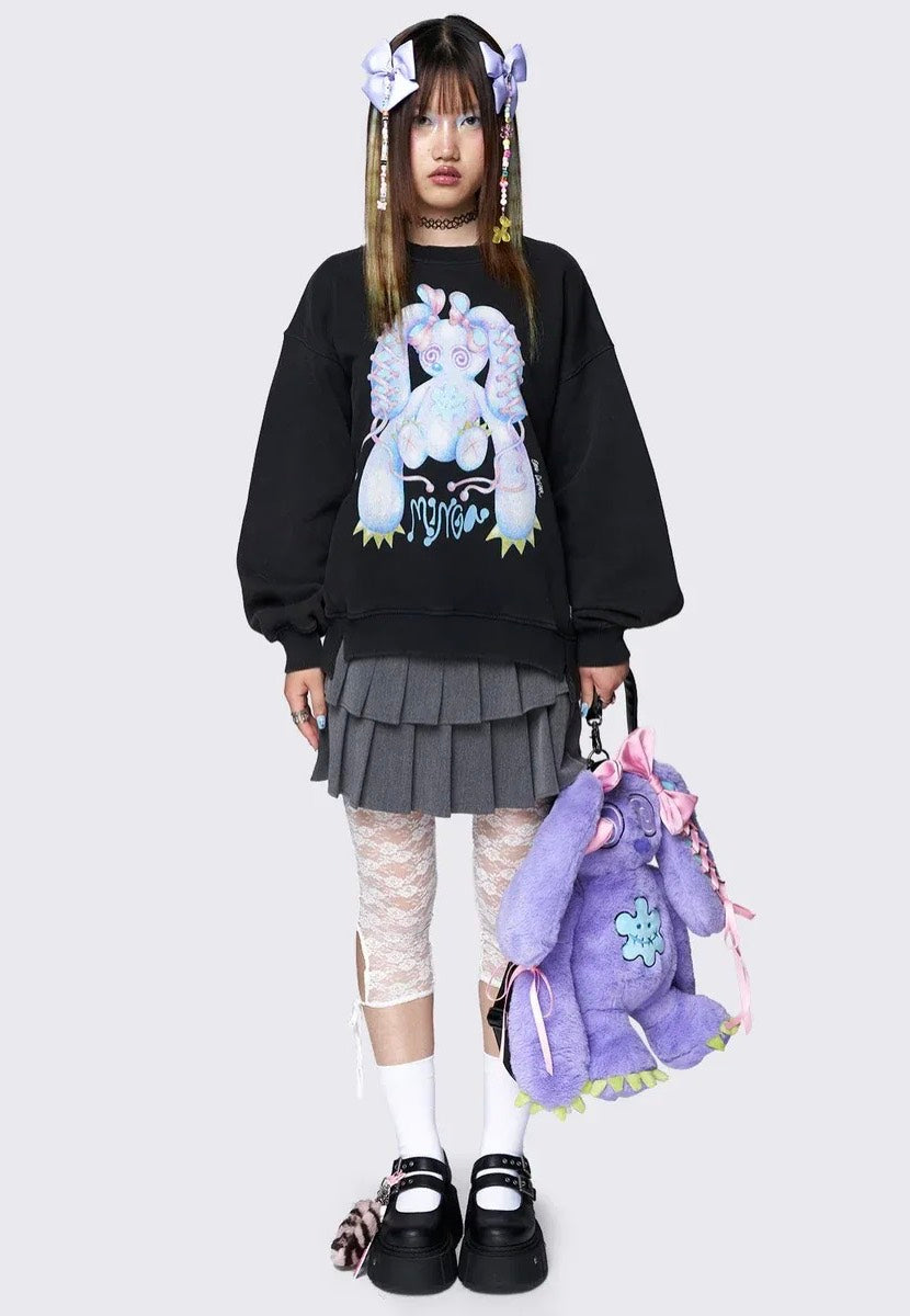 Minga London x Ema Gaspar - Bunny Graphic - Sweater Latest Collections Sale Online