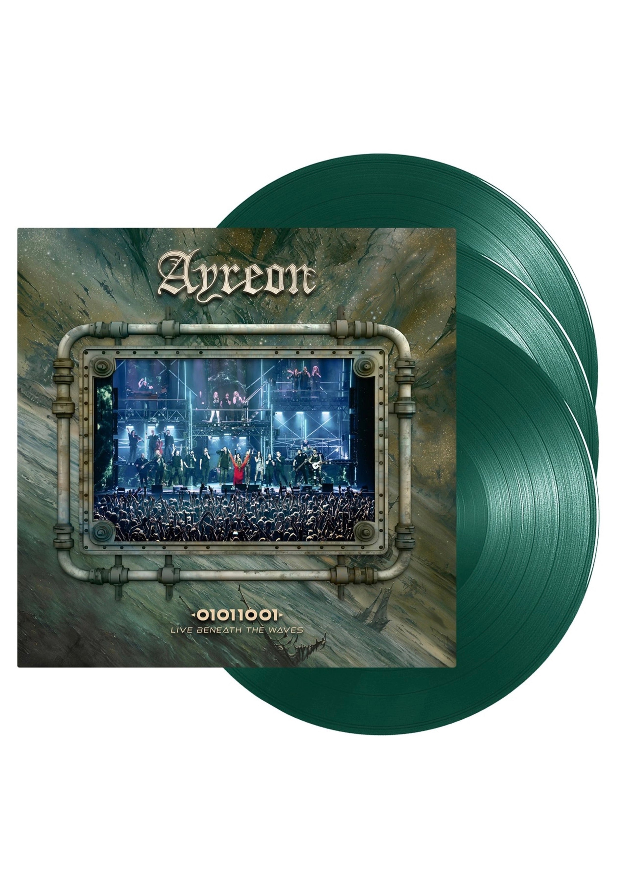 Ayeon - 01011001: Live Beneath The Waves Ltd. Green - Colored 3 Vinyl Free Shipping Big Sale