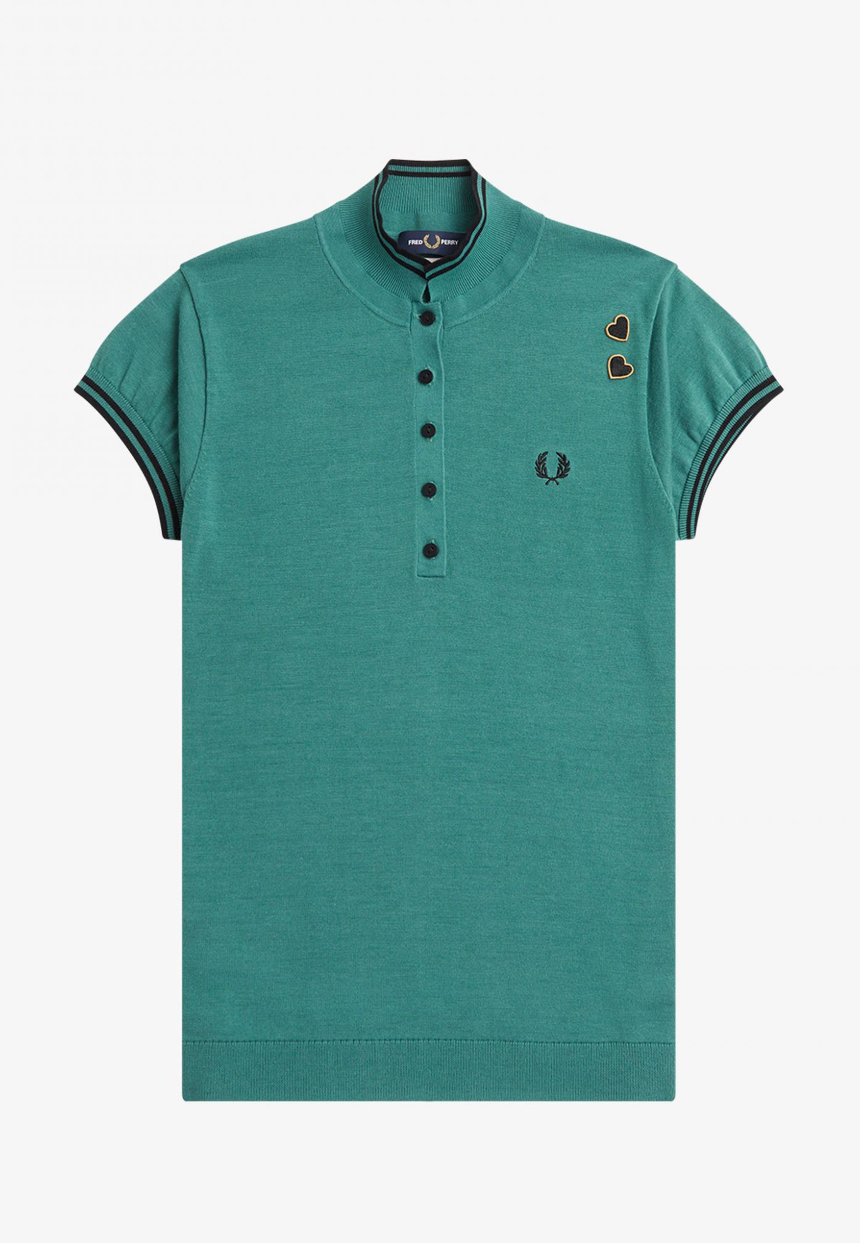 Fred Perry x Amy Winehouse - Knitted Deep Mint - Polo Cheapest Pice