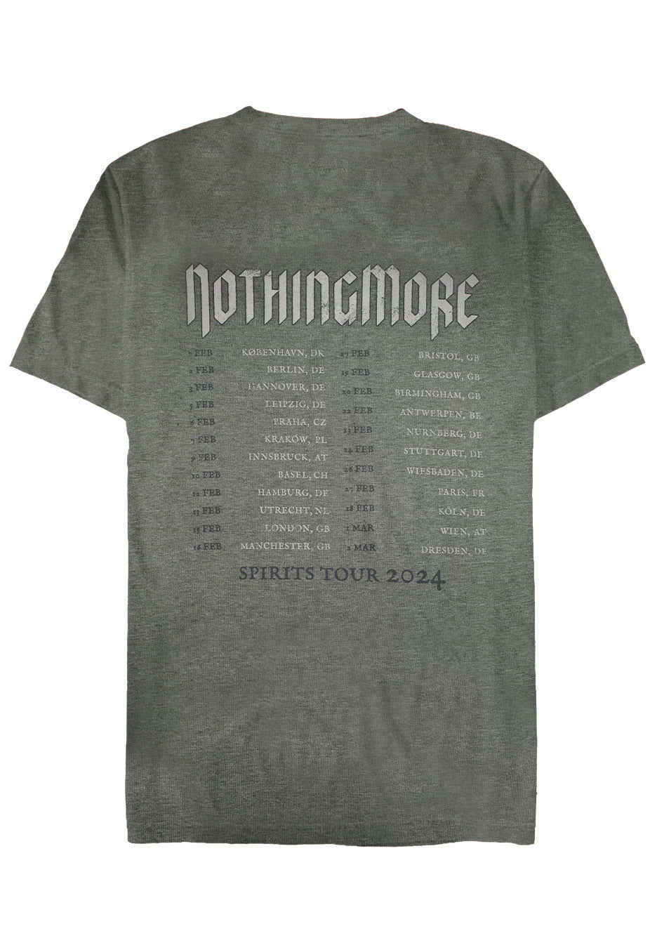 Nothingmore - Cover Arch Tour 2024 Green - T-Shirt Inexpensive For Sale