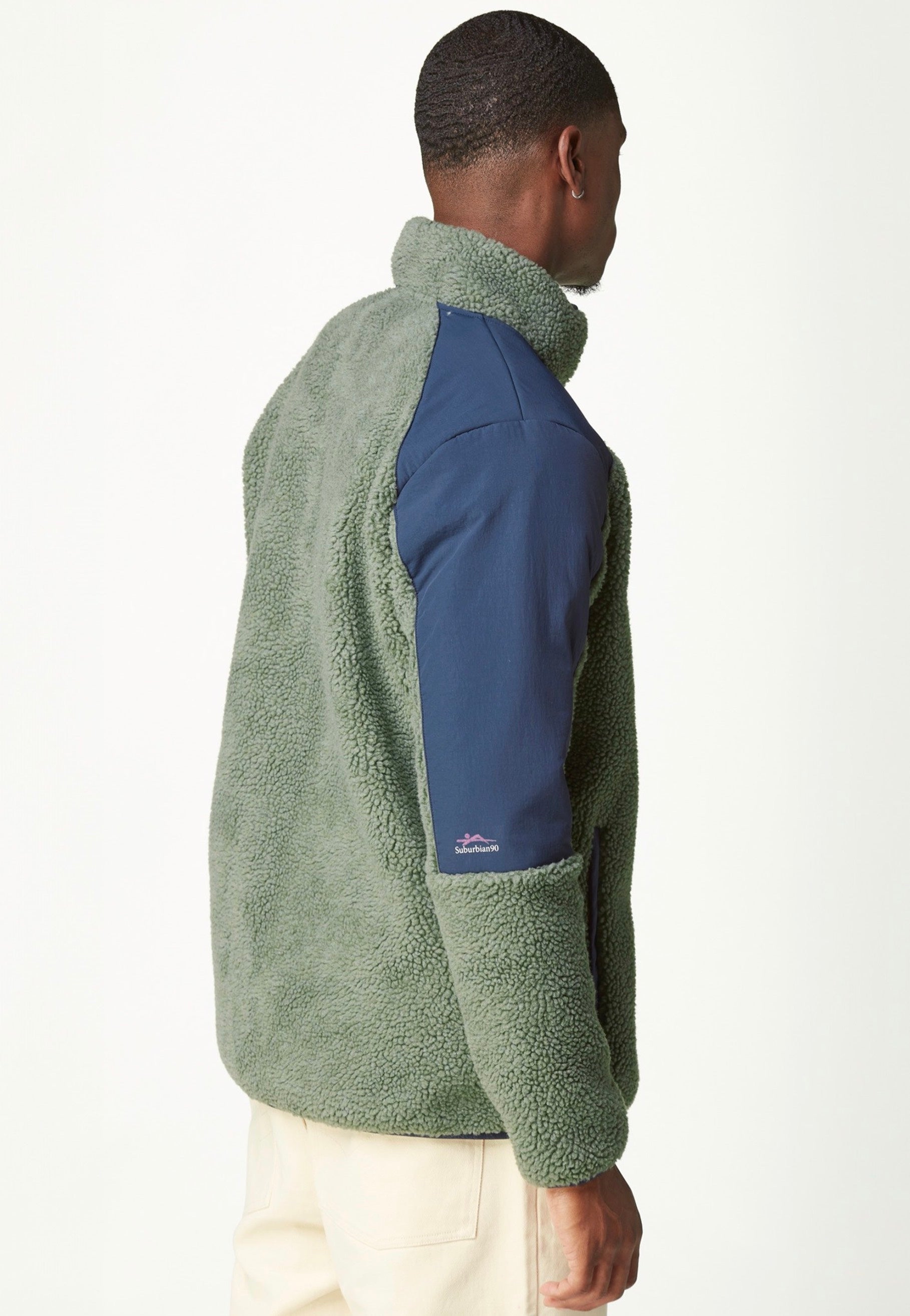 Picture - Quilchena Zip Green Spray Dark Blue - Jacket Pices For Sale