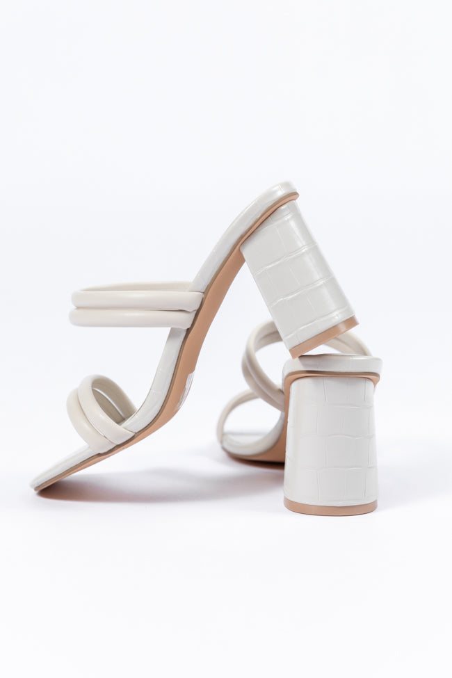 Elaine Beige Strap Heels Cheap Sale Many Kinds Of