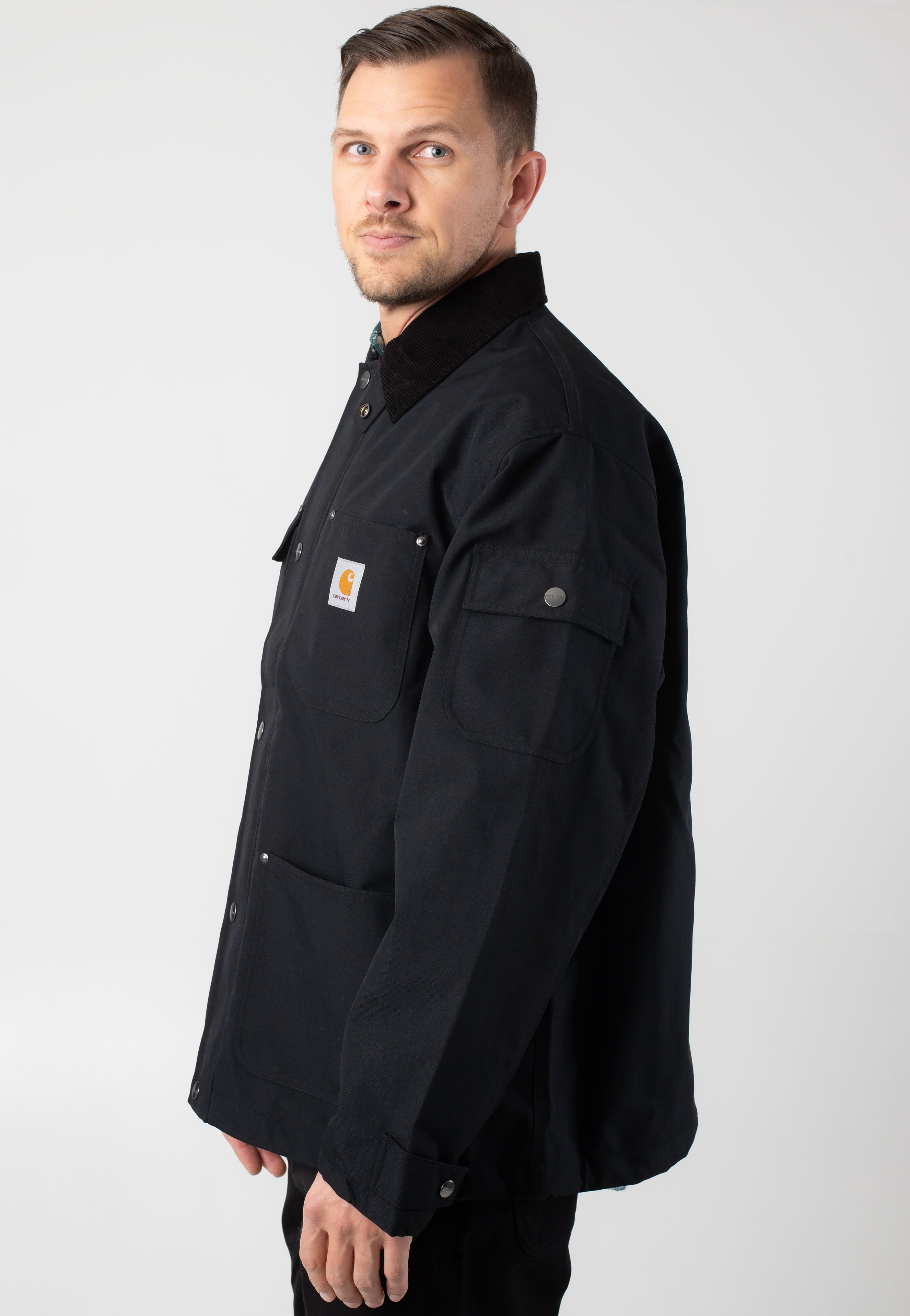 Carhartt WIP - Clapton Black/Black - Jacket Cheap Sale Inexpensive