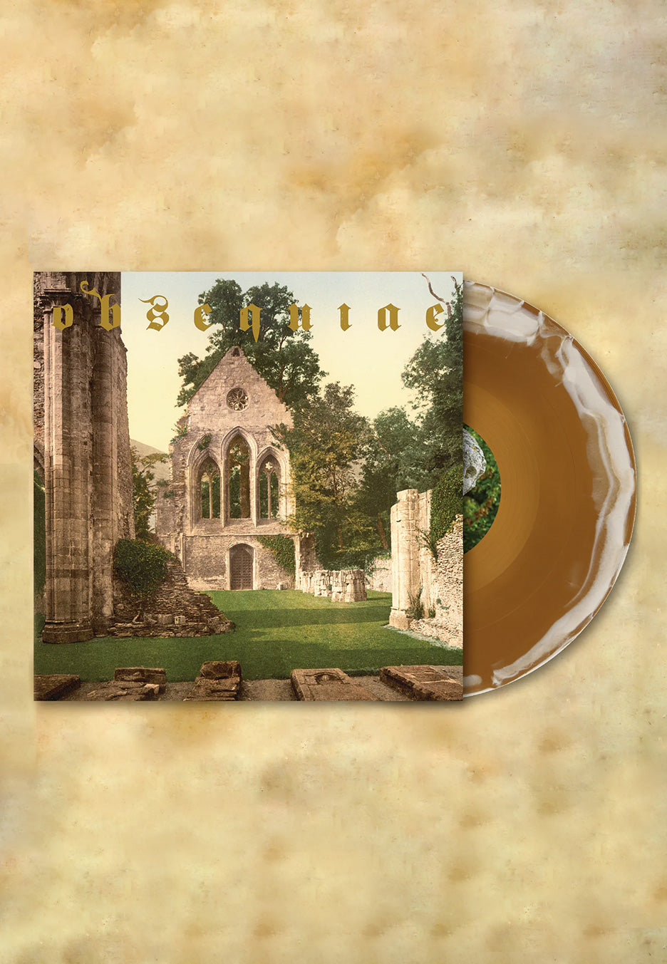 Obsequiae - Aria Of Vernal Tombs Ltd. Gold/Bone Merge - Colored Vinyl Huge Surprise Cheap Pice