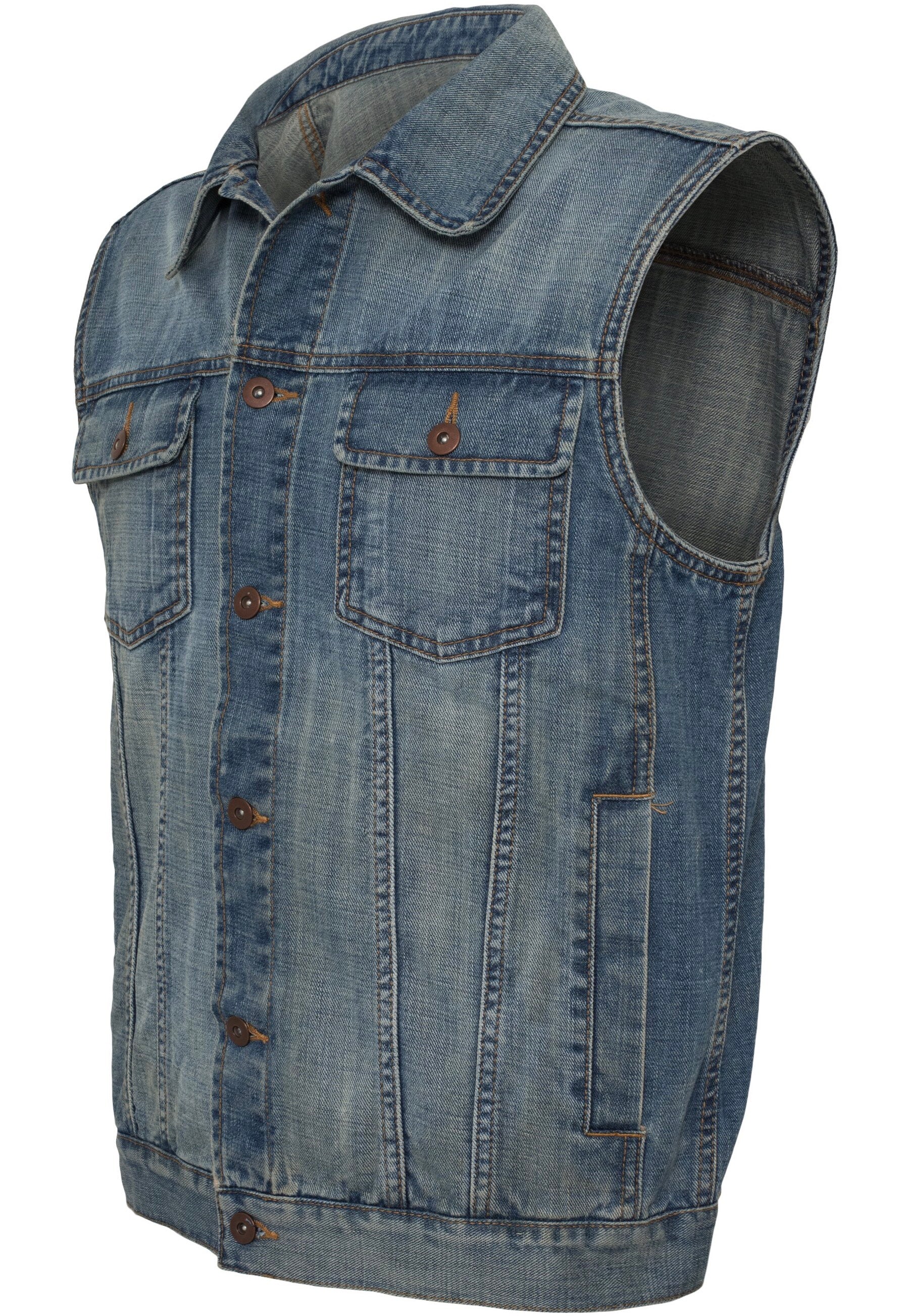 Urban Classics - Denim Lightblue - Vest With Mastercard Cheap Pice