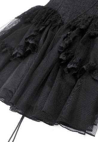 Dark In Love - Gothic Black Swan Tulle Lace Trim Black - Dress Cheap Sale 100% Original