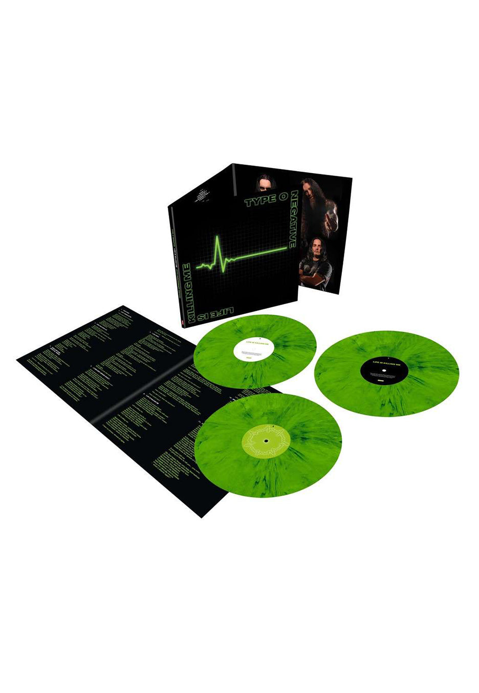 Type O Negative - Life Is Killing Me (20th Anniversary Edition) Green/Black - Marbled 3 Vinyl Sale Wide Range Of