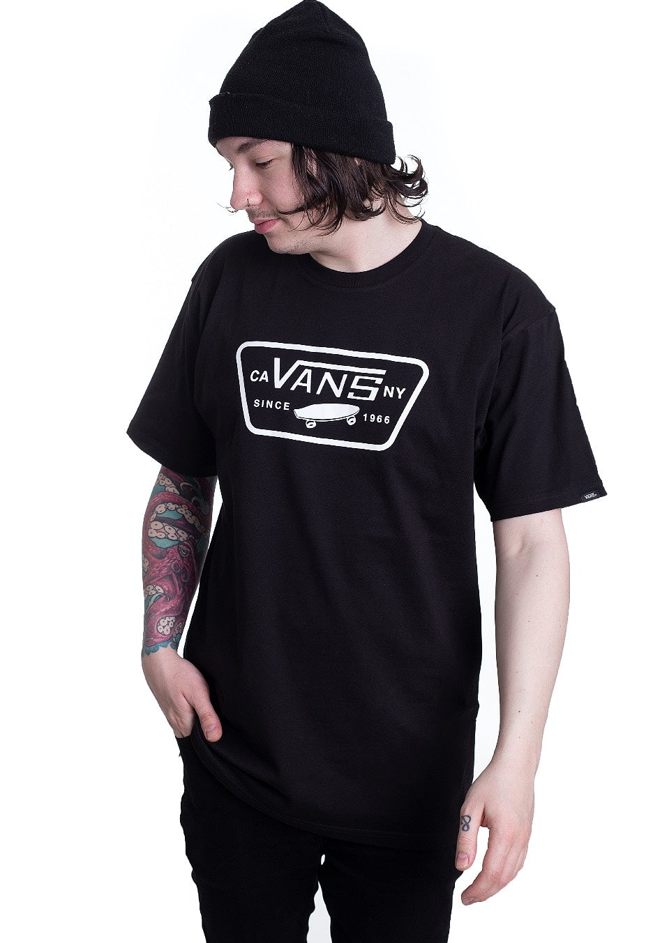 Vans - Full Patch Black/White - T-Shirt Cheap From China