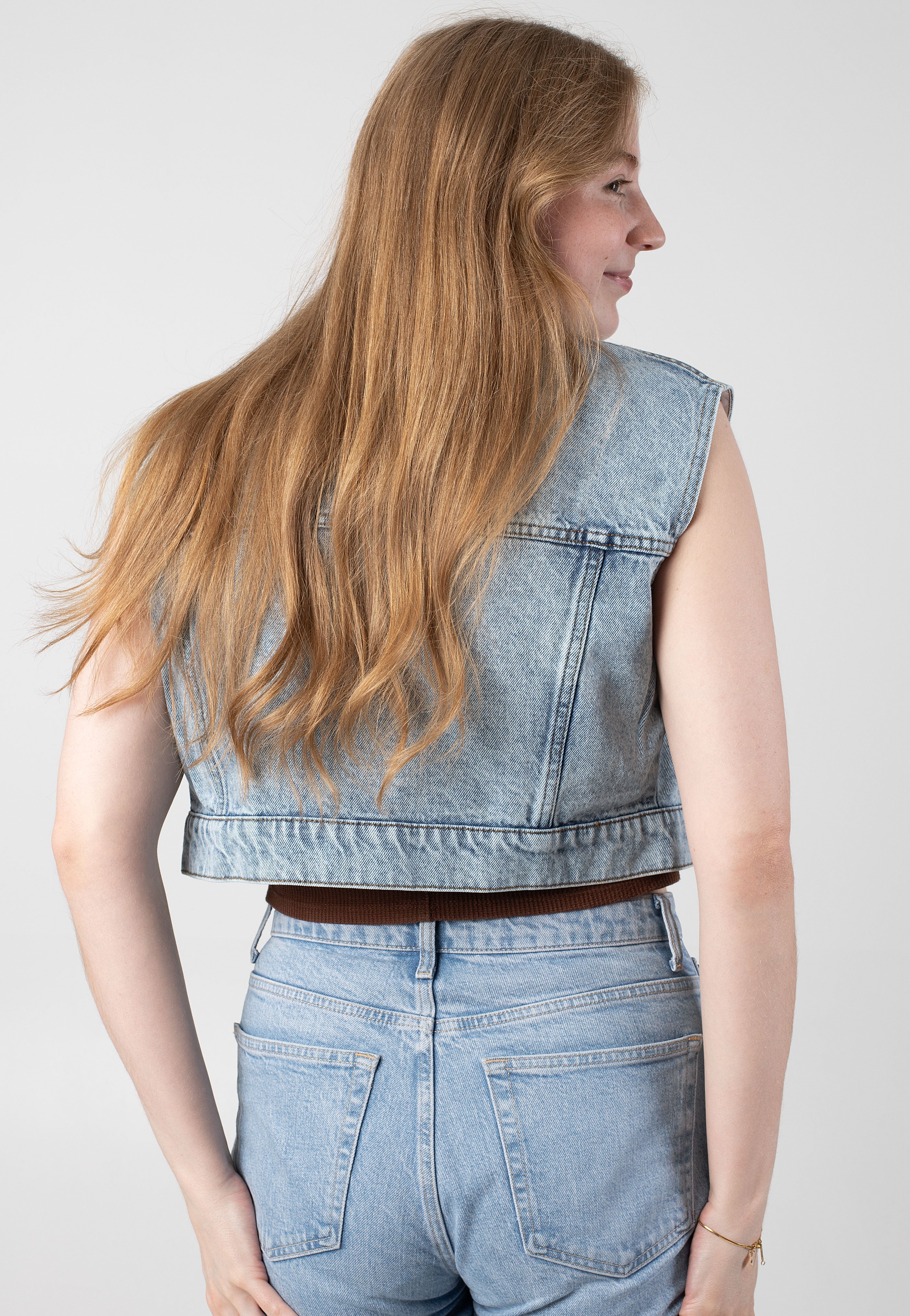 Noisy May - Nathi Light Blue Denim - Vest Online Online Original