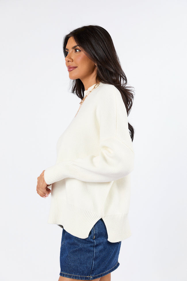 A Great Escape Ivory Oversized Sweater Sale Latest