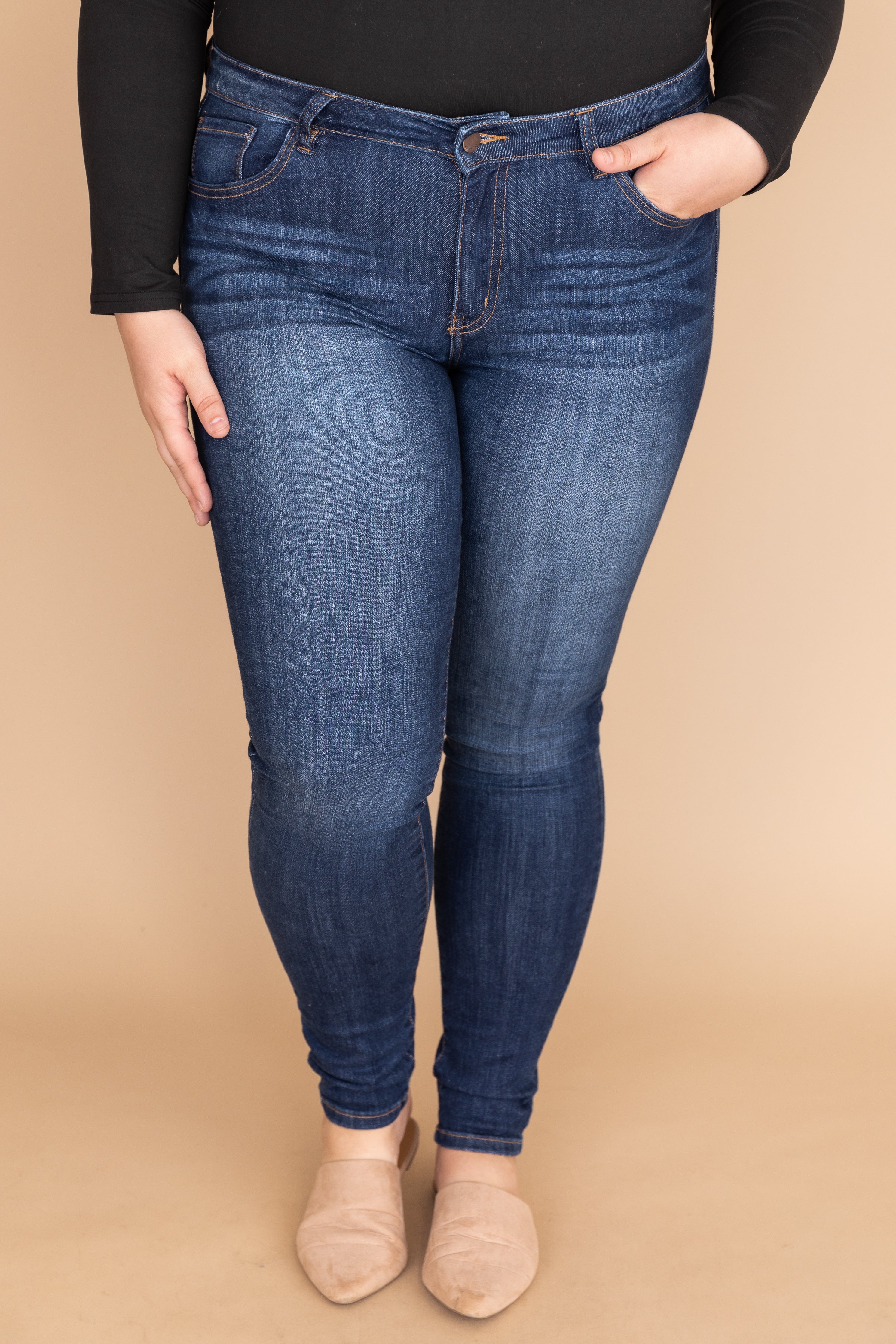 Willa Dark Wash Skinny Jeans FINAL SALE Cheap Sale Good Selling