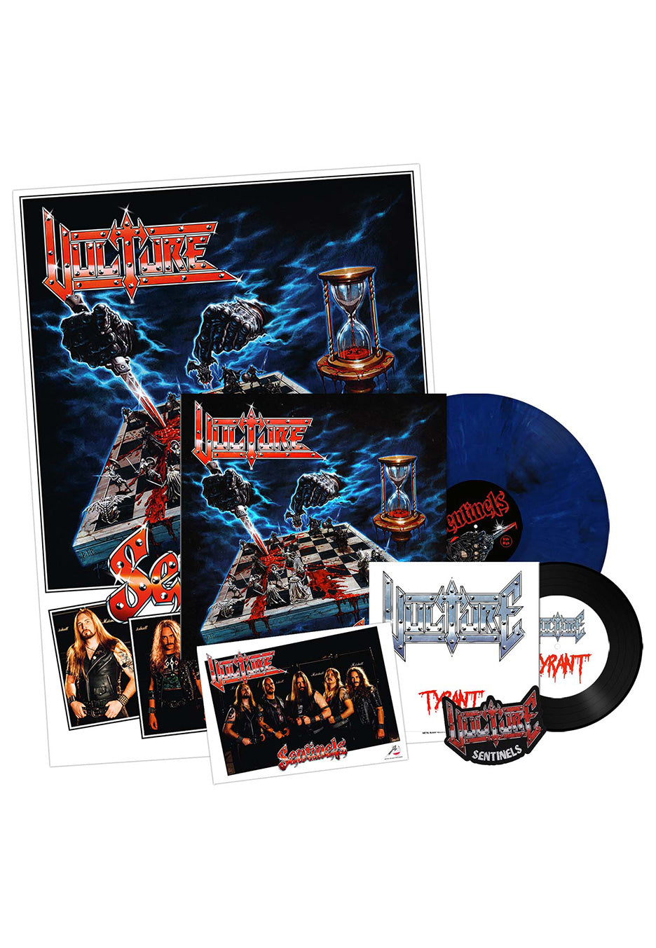 Vulture - Sentinels (Special Edition) Ltd. Midnight Blue - Marbled Vinyl + 7 Inch Cheap Free Shipping