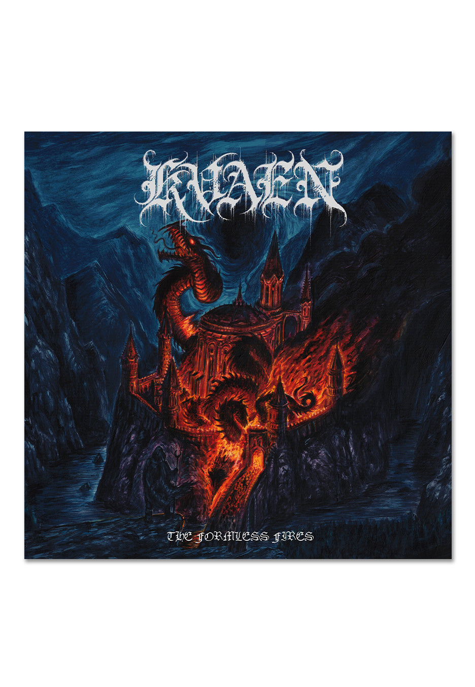 Kvaen - The Formless Fires Ltd. Fiery Orange Red - Splattered Vinyl Free Shipping Order