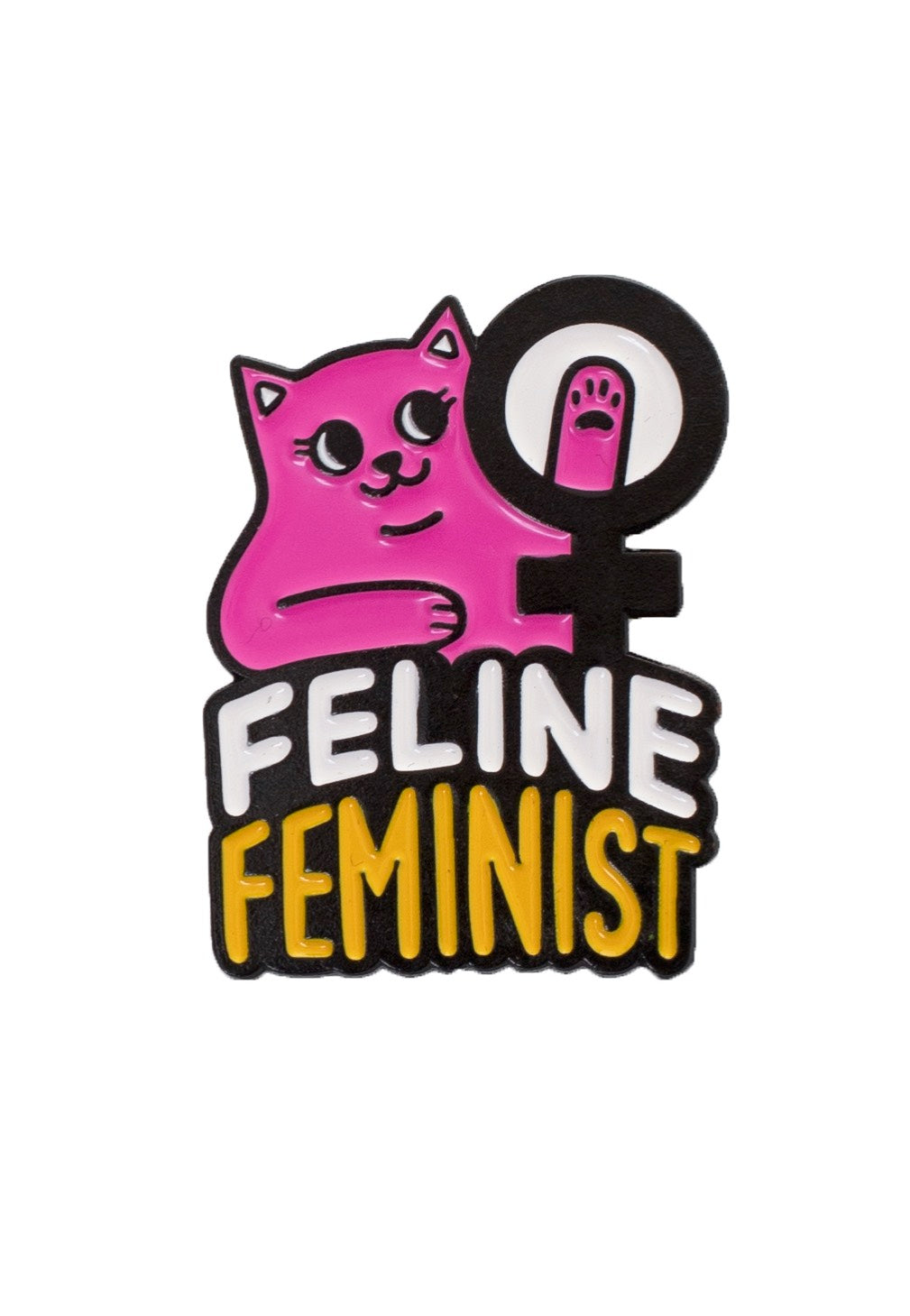 Punky Pins - Feline Feminist Soft Enamel - Pin Outlet Ebay