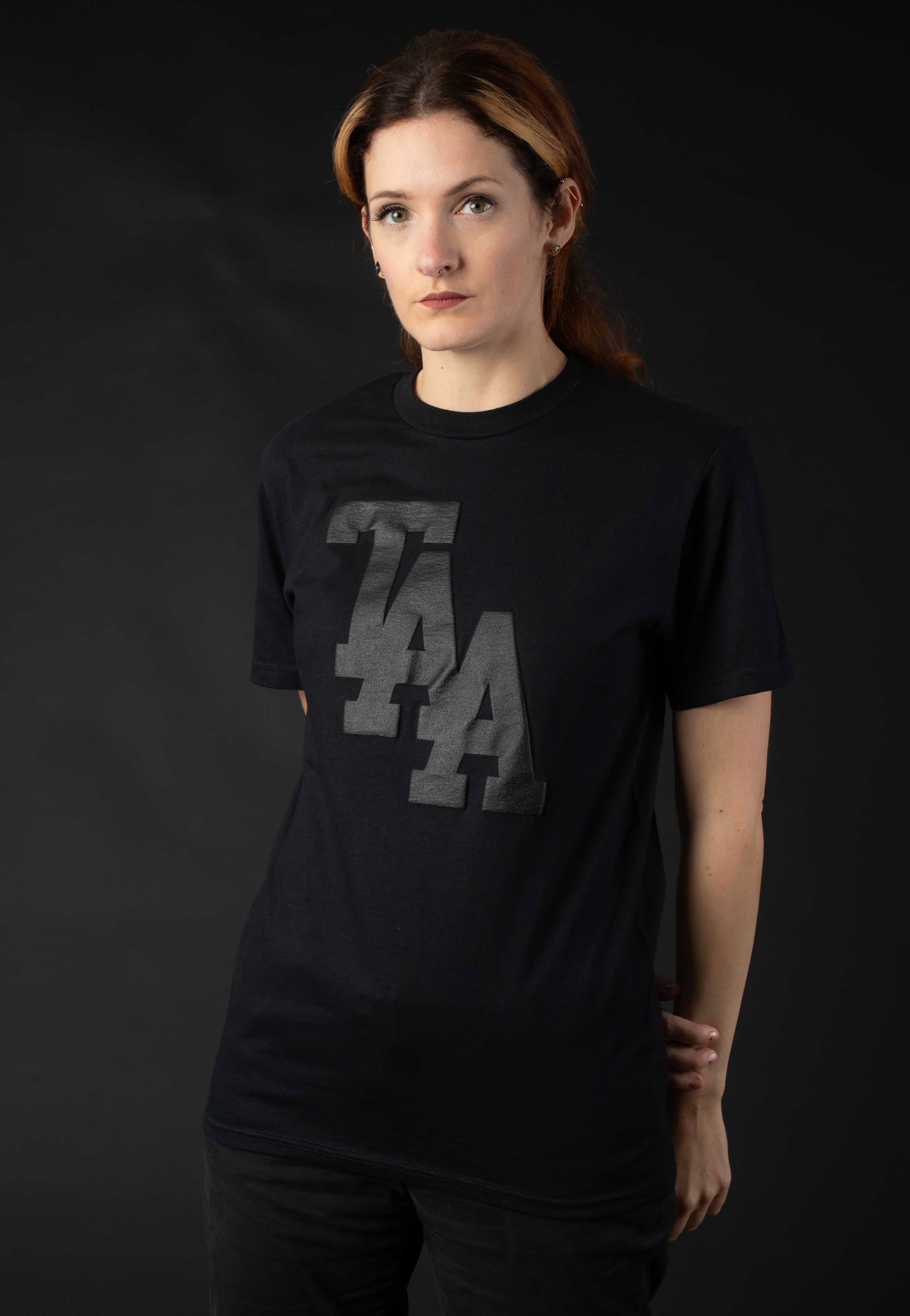 The Amity Affliction - TAA Logo Limited Black On Black - T-Shirt Affordable Cheap Online