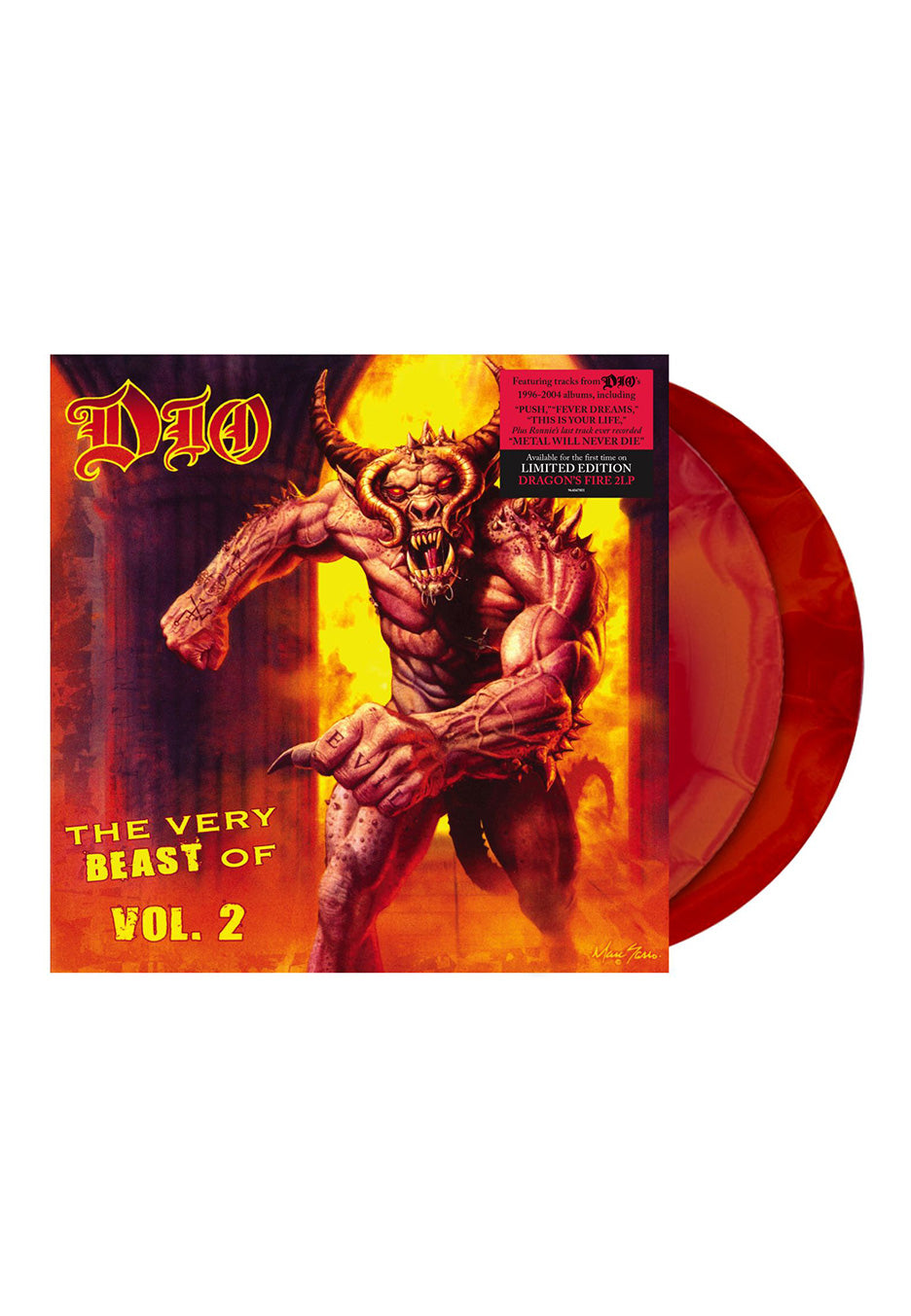 Dio - The Very Beast Of Dio Vol. 2 Ltd. Fire Red - Splattered 2 Vinyl Cheap Pice Discount Authentic