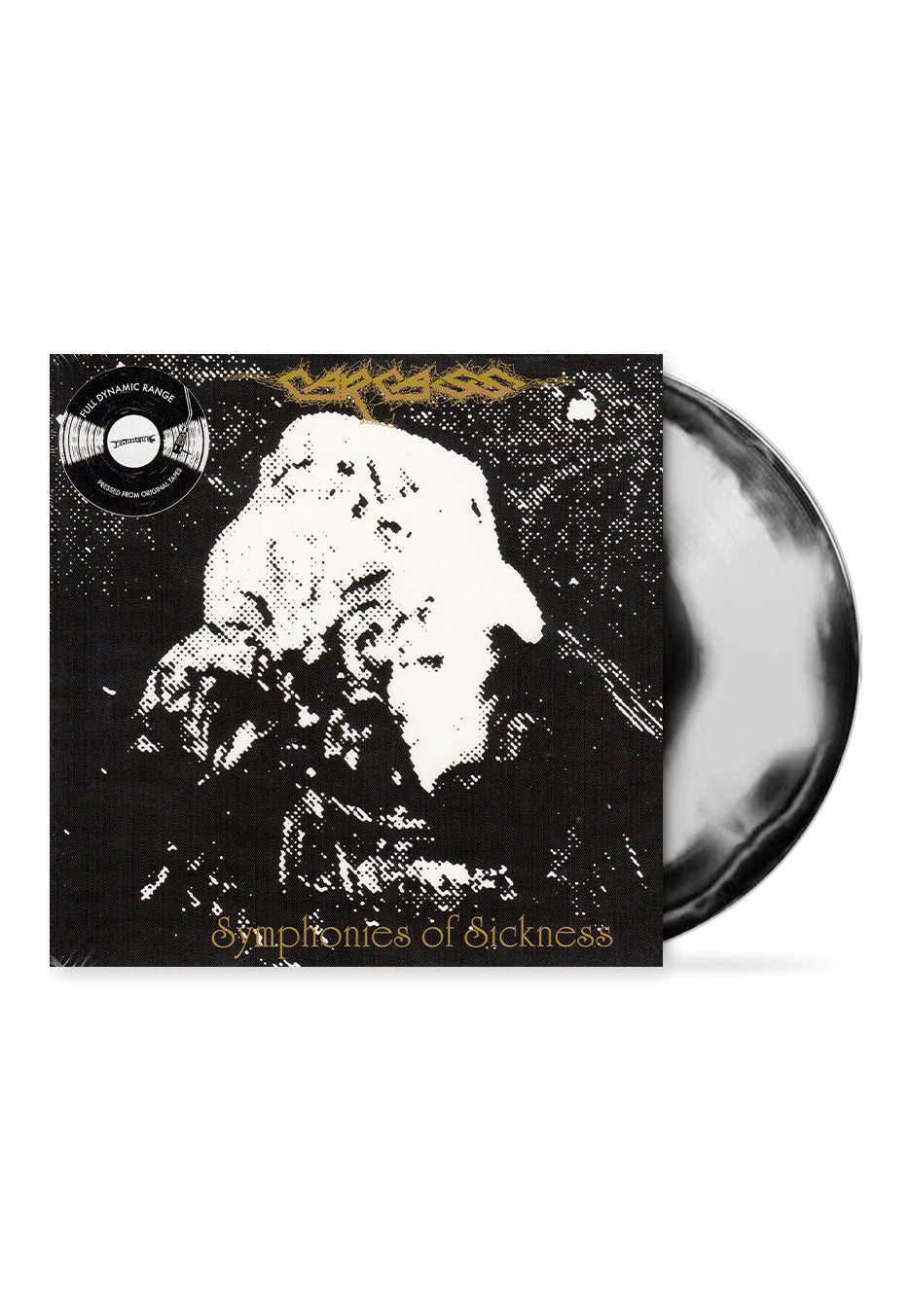 Carcass - Symphonies Of Sickness Ltd. Black/White Merge - Colored Vinyl Clearance 2025 Unisex