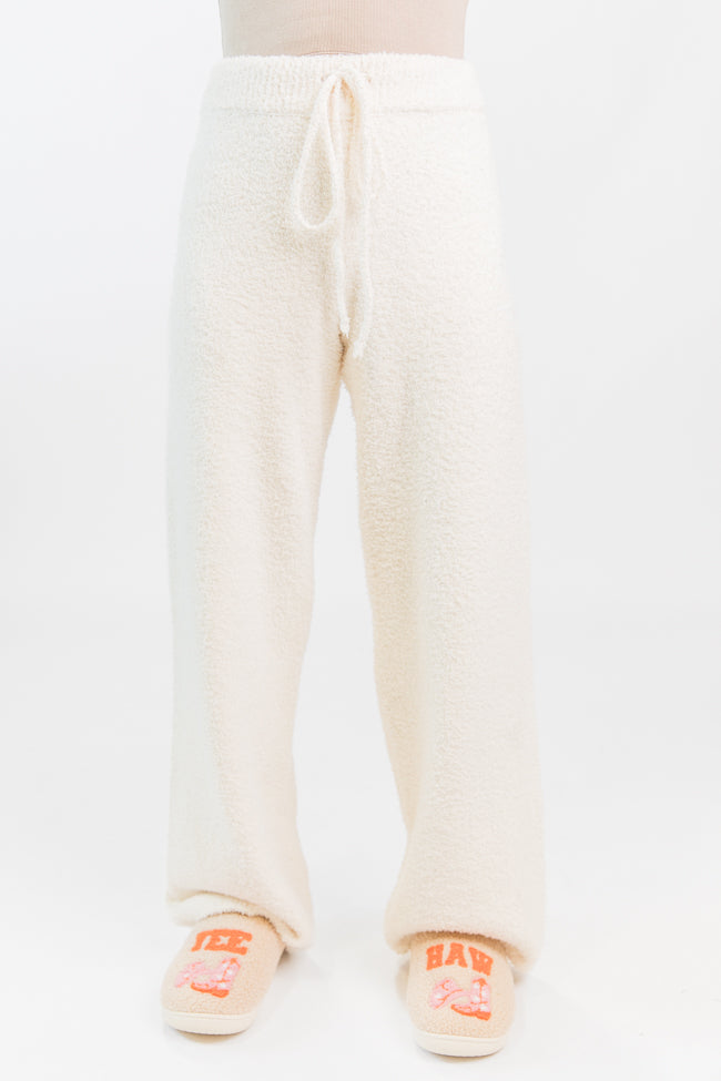 Dawn Ivory Fuzzy Lounge Pants FINAL SALE Get To Buy