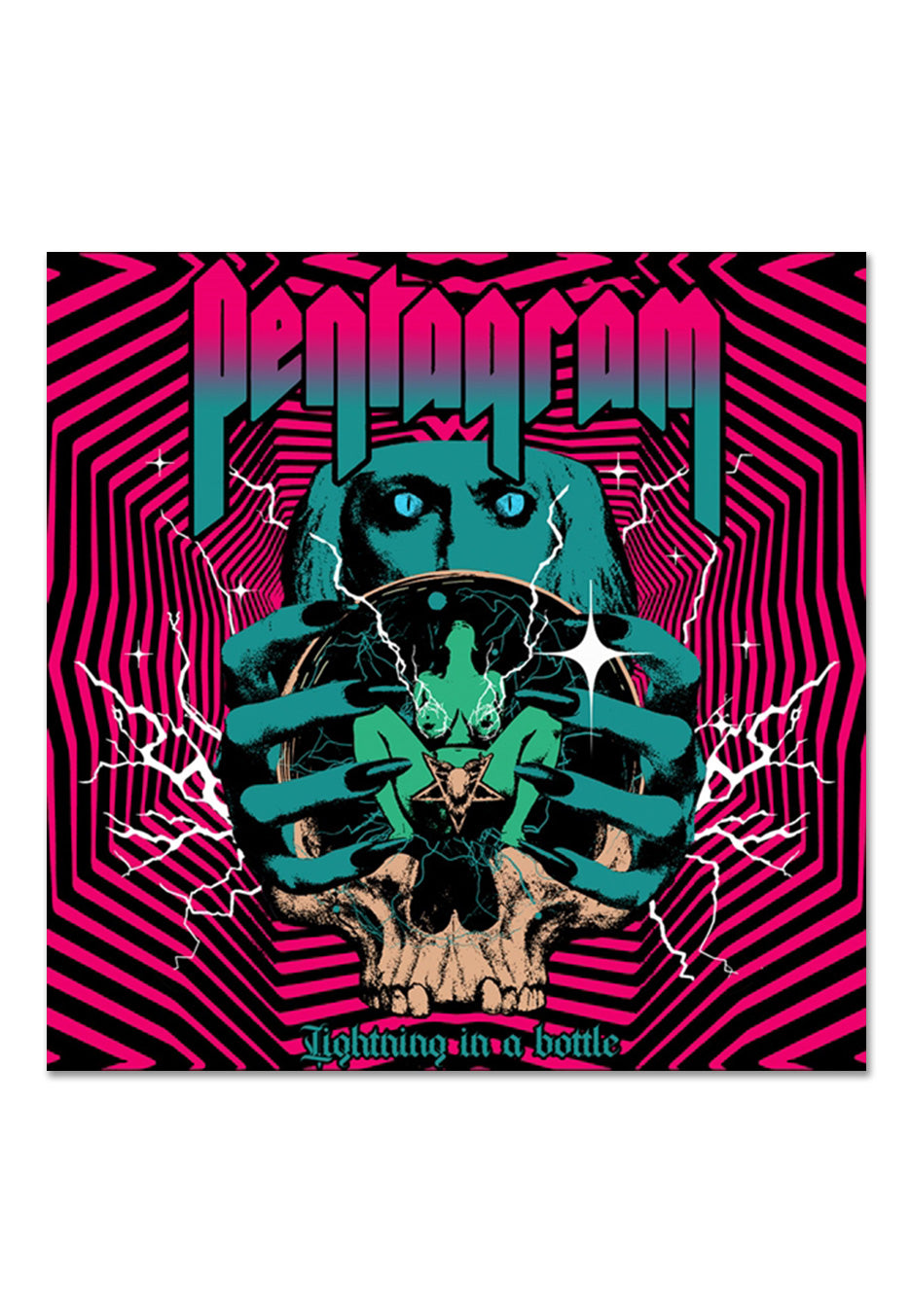 Pentagram - Lightning In A Bottle Ltd. Yellow/Neon Pink w/ Black Indie Exclusive - Splattered Vinyl Buy Cheap Find Great