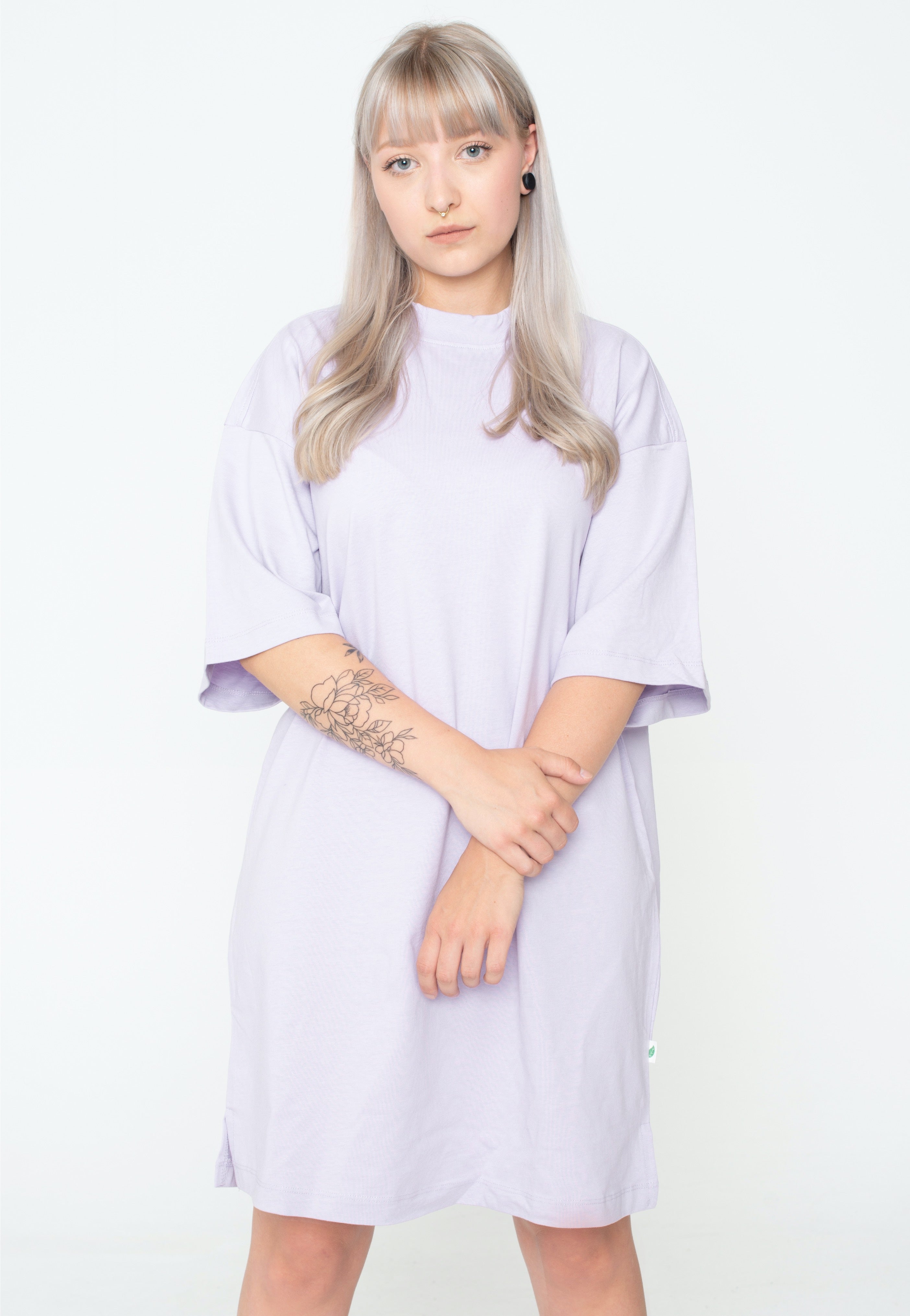 Urban Classics - Ladies Organic Heavy Oversized Tee Lilac - Dress Shop Offer