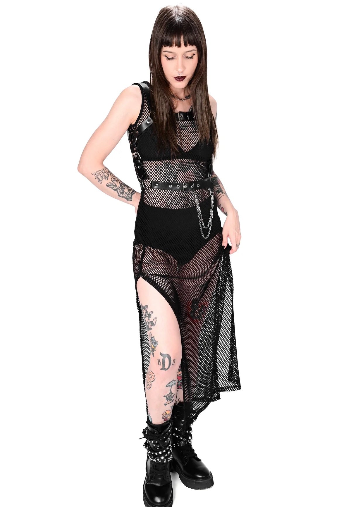 Foxblood - Reversible Fishnet - Dress Extremely Cheap Online