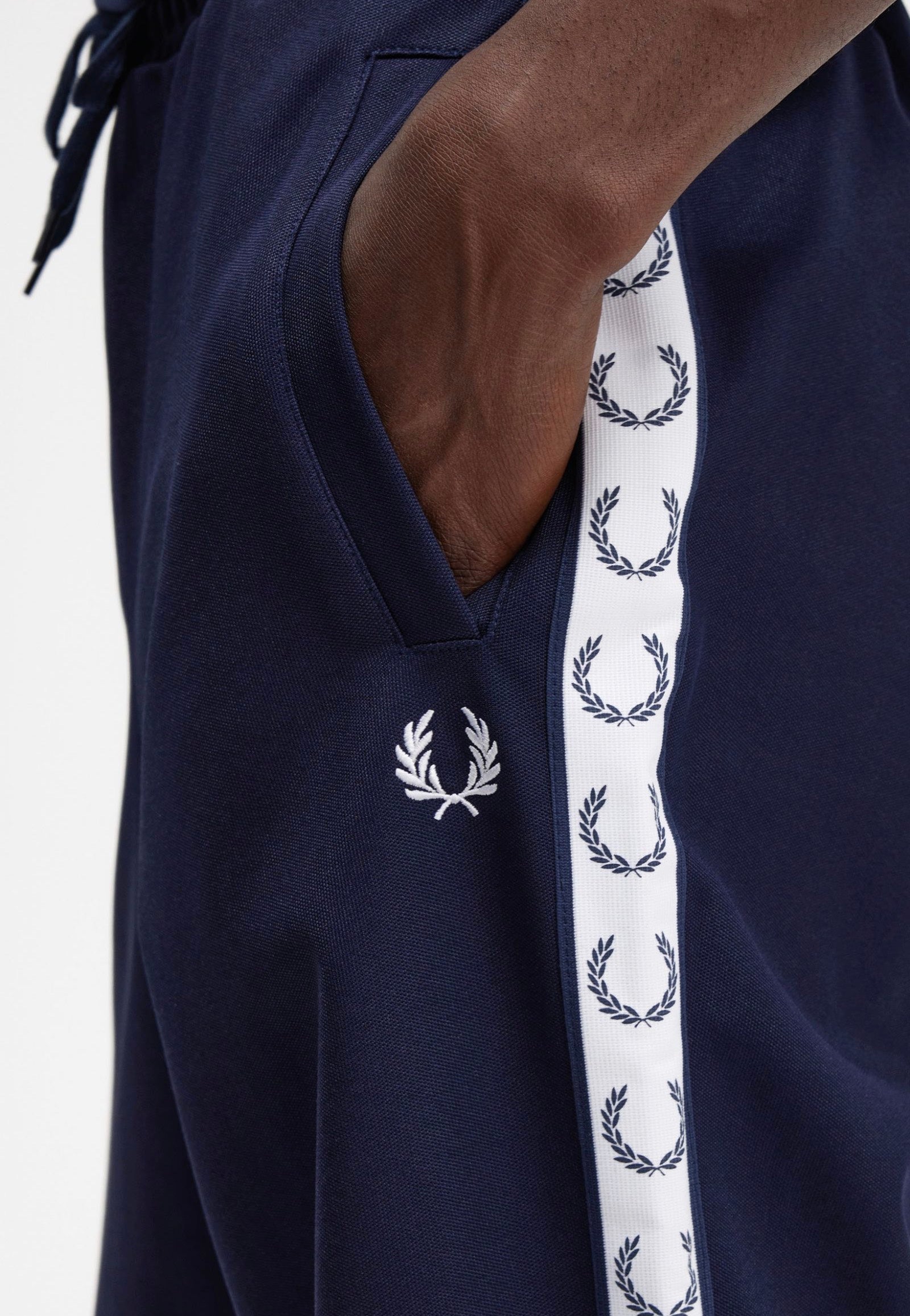 Fred Perry - Taped Track Carbon Blue - Pants Clearance Factory Outlet