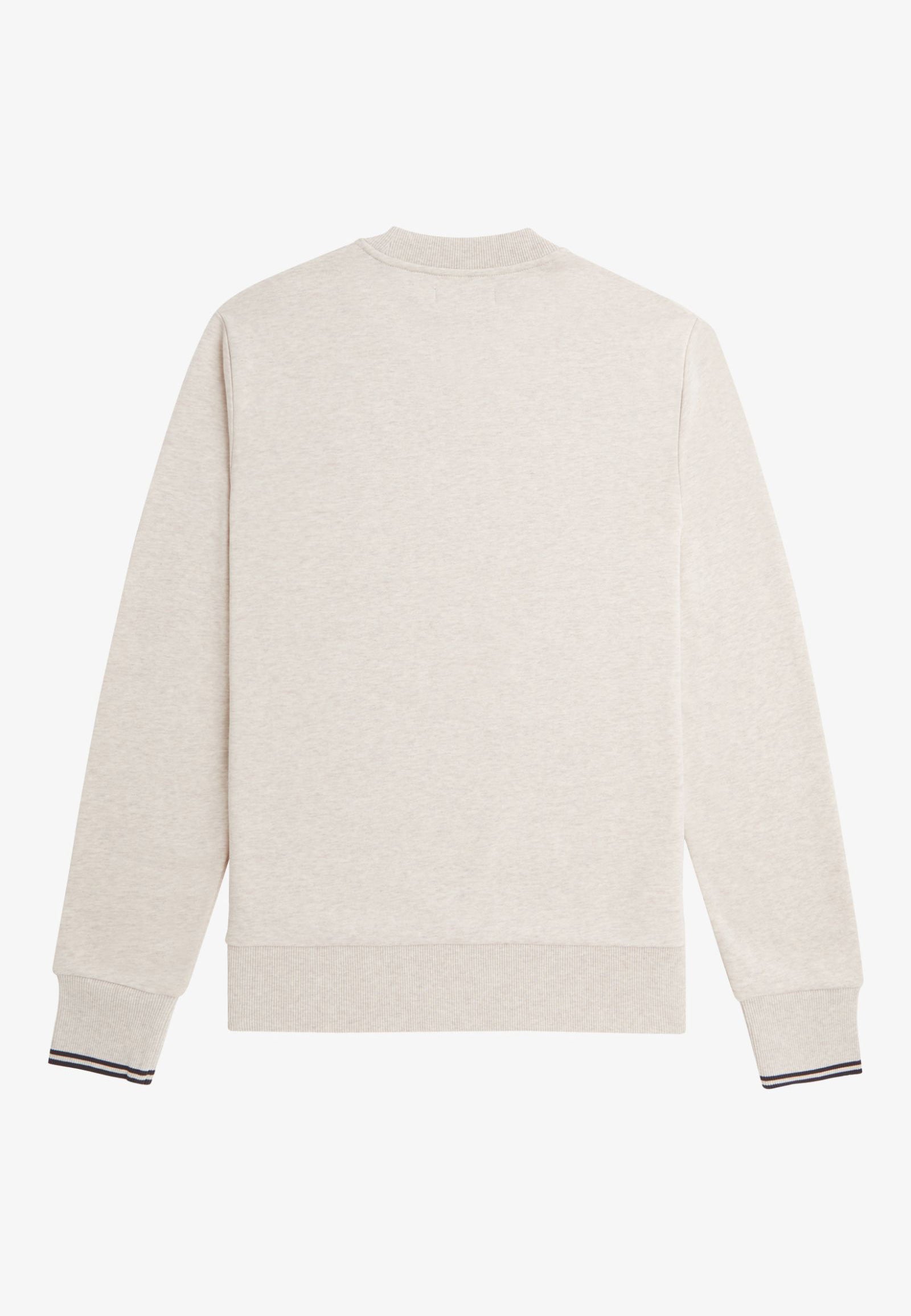 Fred Perry - Crew Neck Porridge Marl/Anchor Grey - Sweater Amazon Cheap Pice