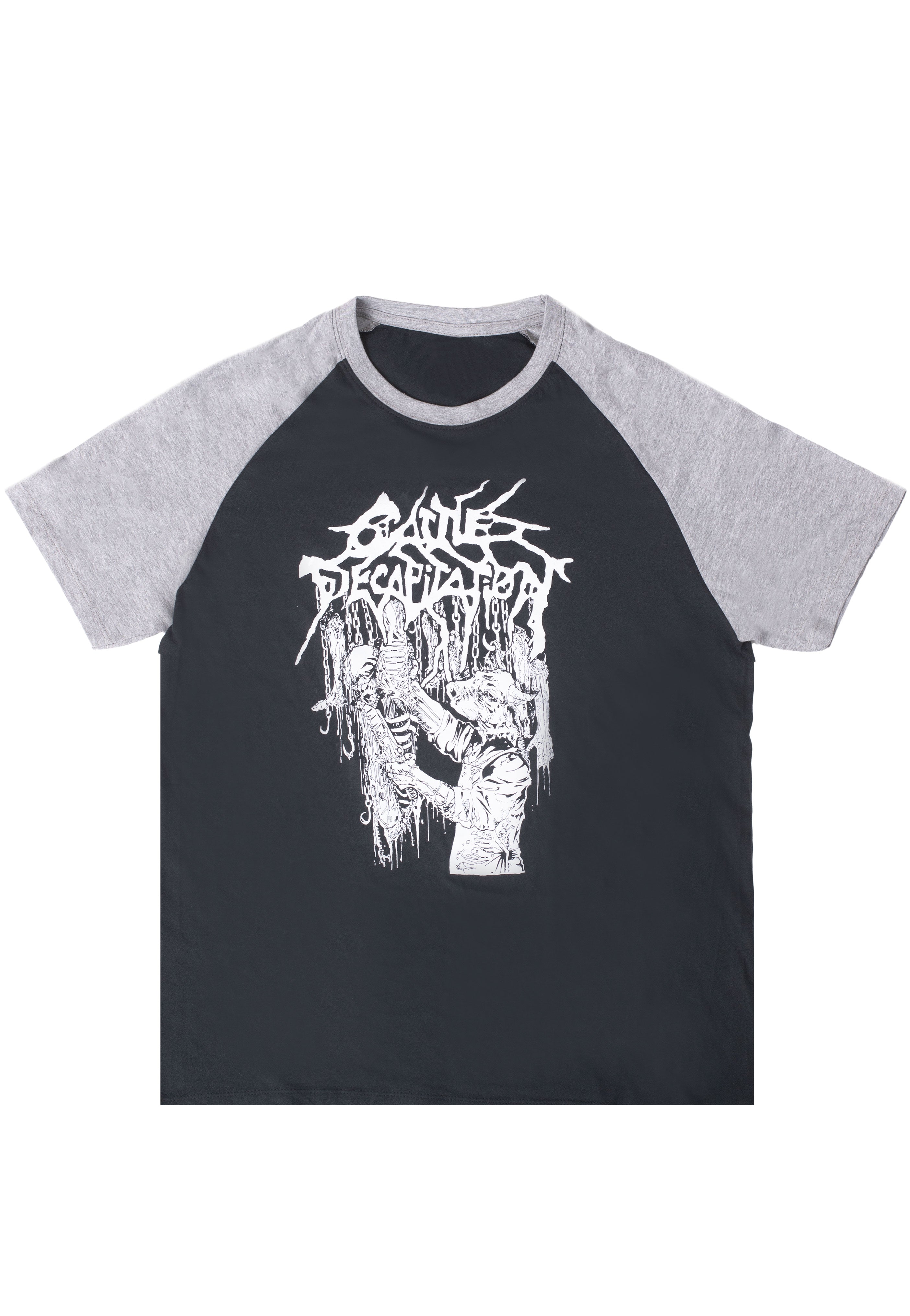 Cattle Decapitation - Dead Meal Black/Grey Raglan - T-Shirt Sale Popular