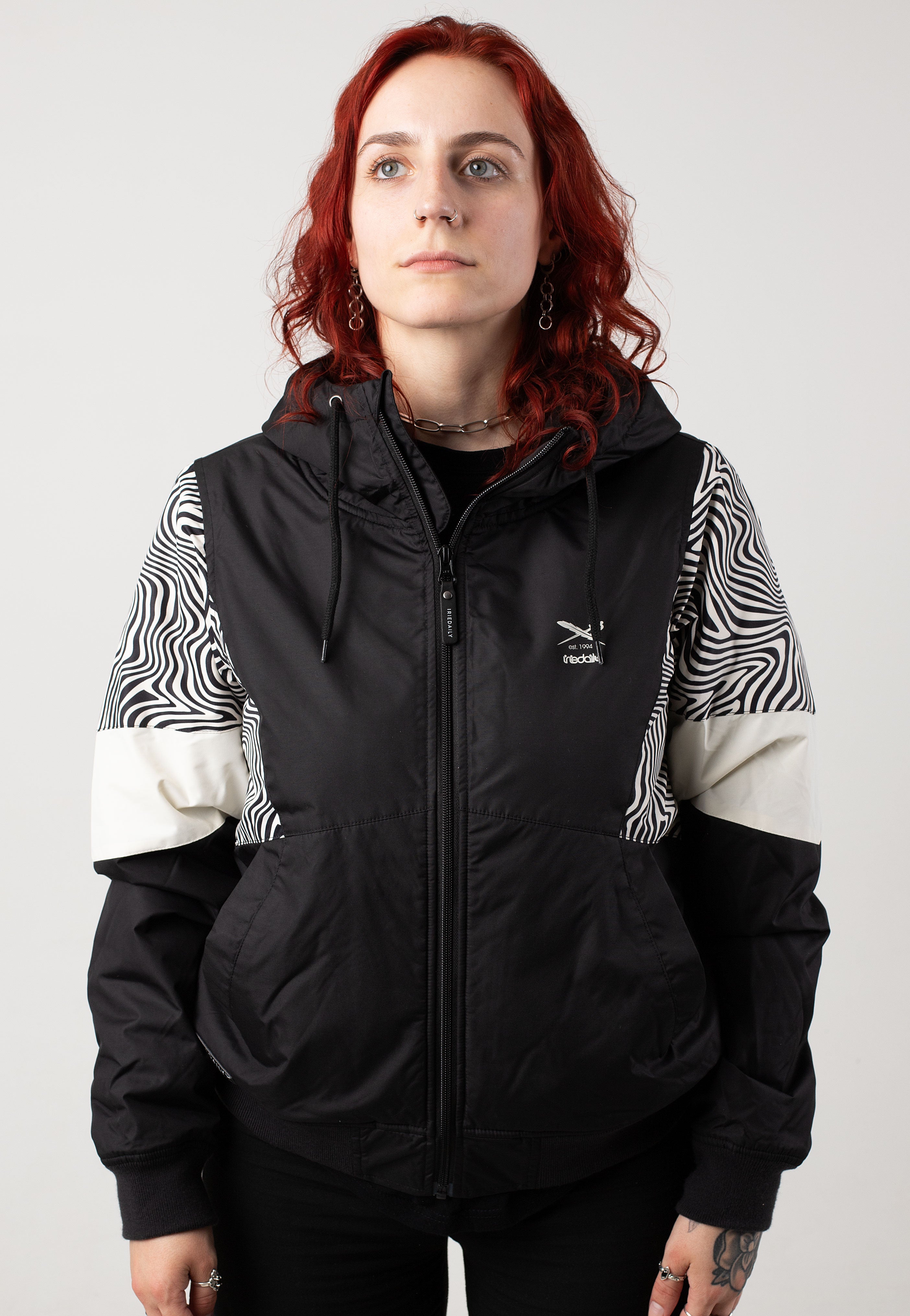 Iriedaily - Blotchy Black White - Jacket Visit Sale Online