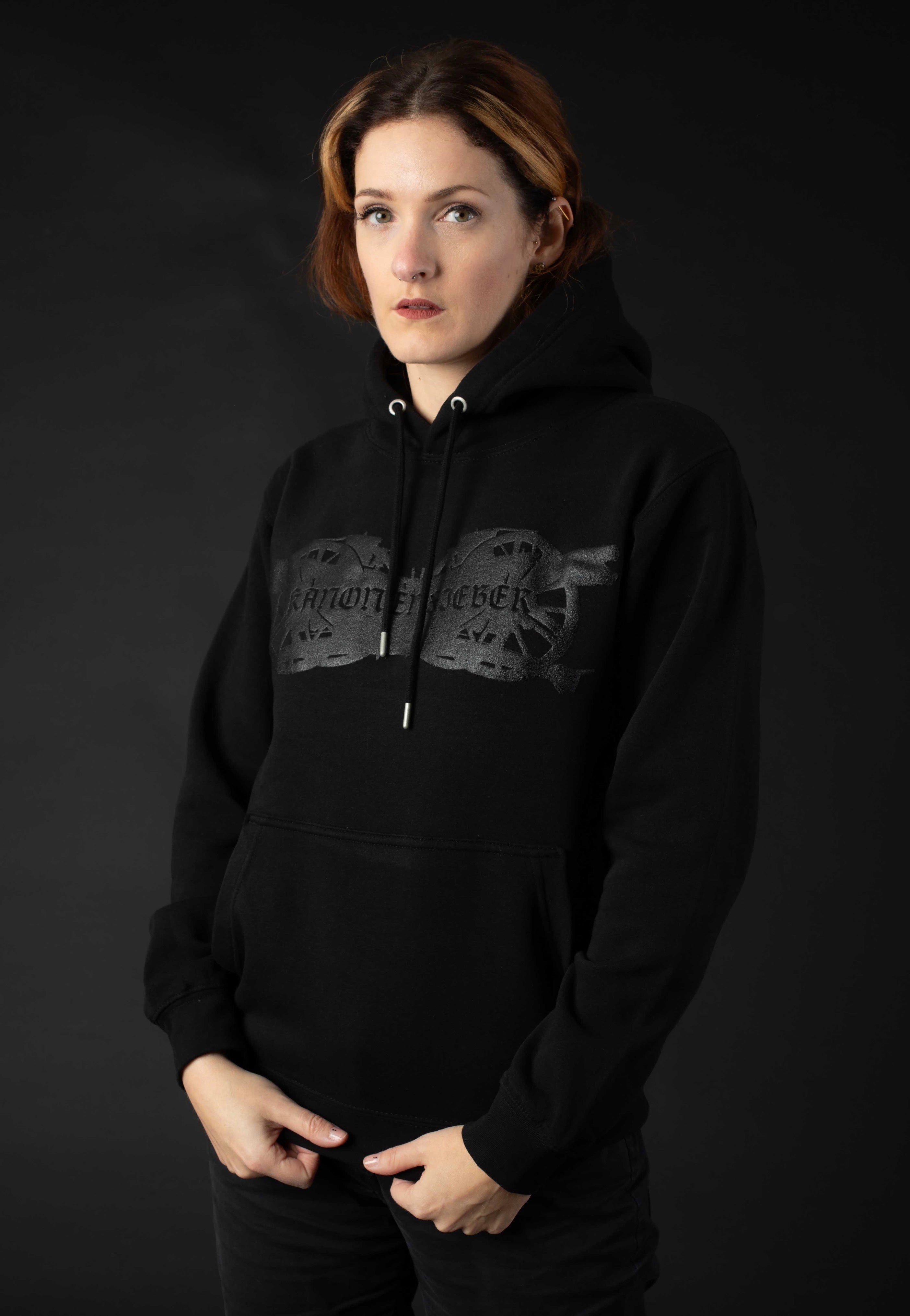 Kanonenfieber - Logo Limited Black On Black - Hoodie Enjoy Online