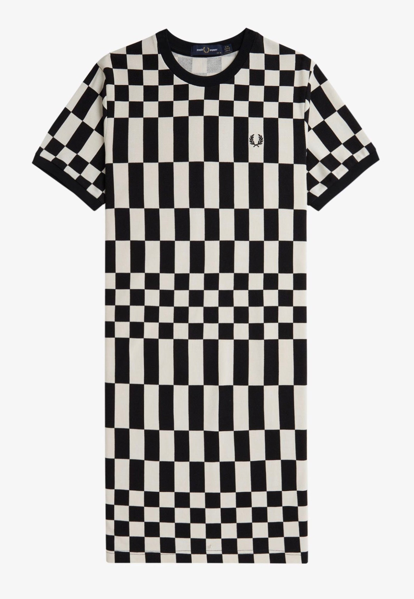 Fred Perry - Chequerboard Pqu Black - Dress Latest Collections Sale Online