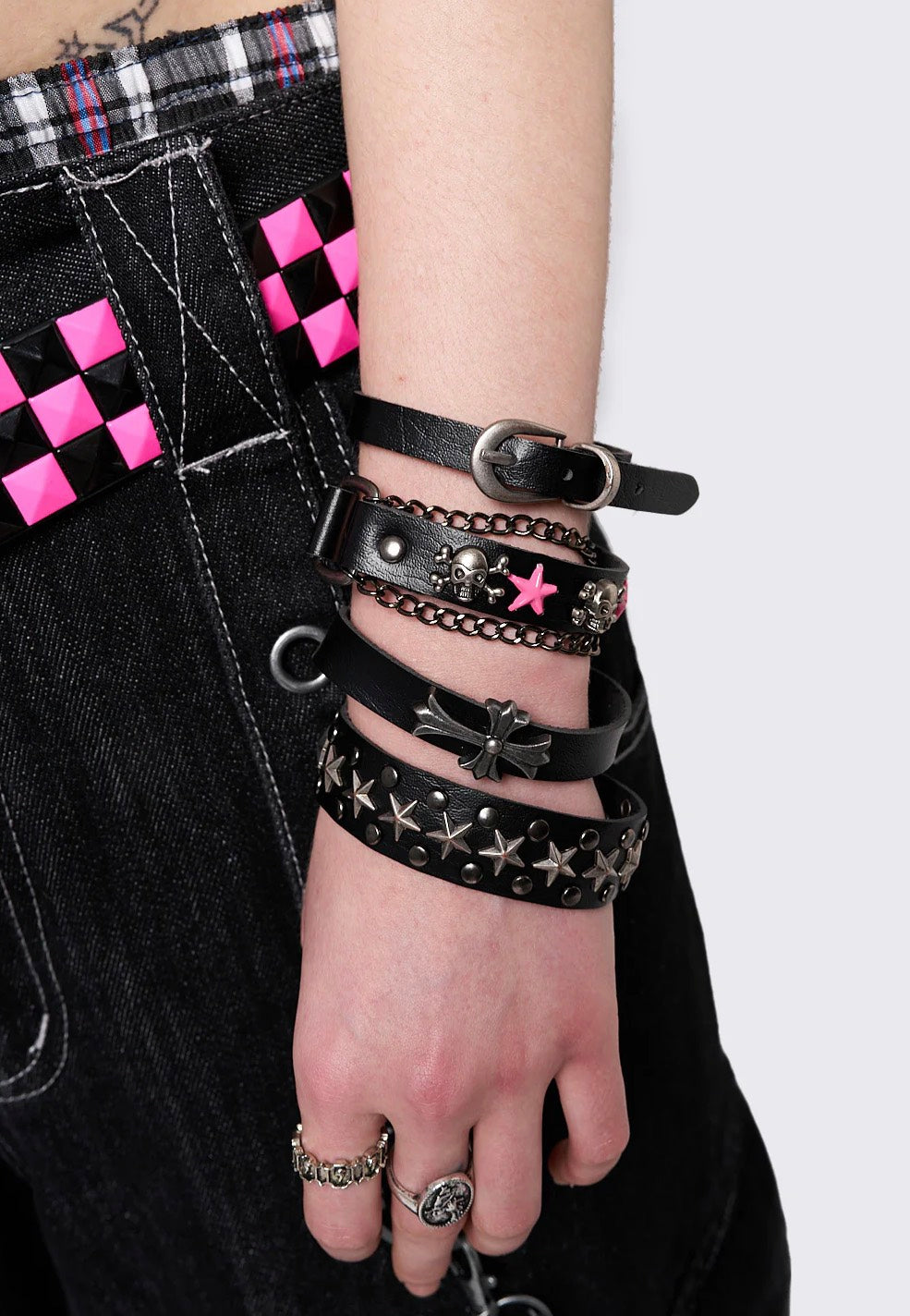 Minga London - Baddie Energy Leather Set of 4 - Bracelets Low Pice Fee Shipping Cheap Online