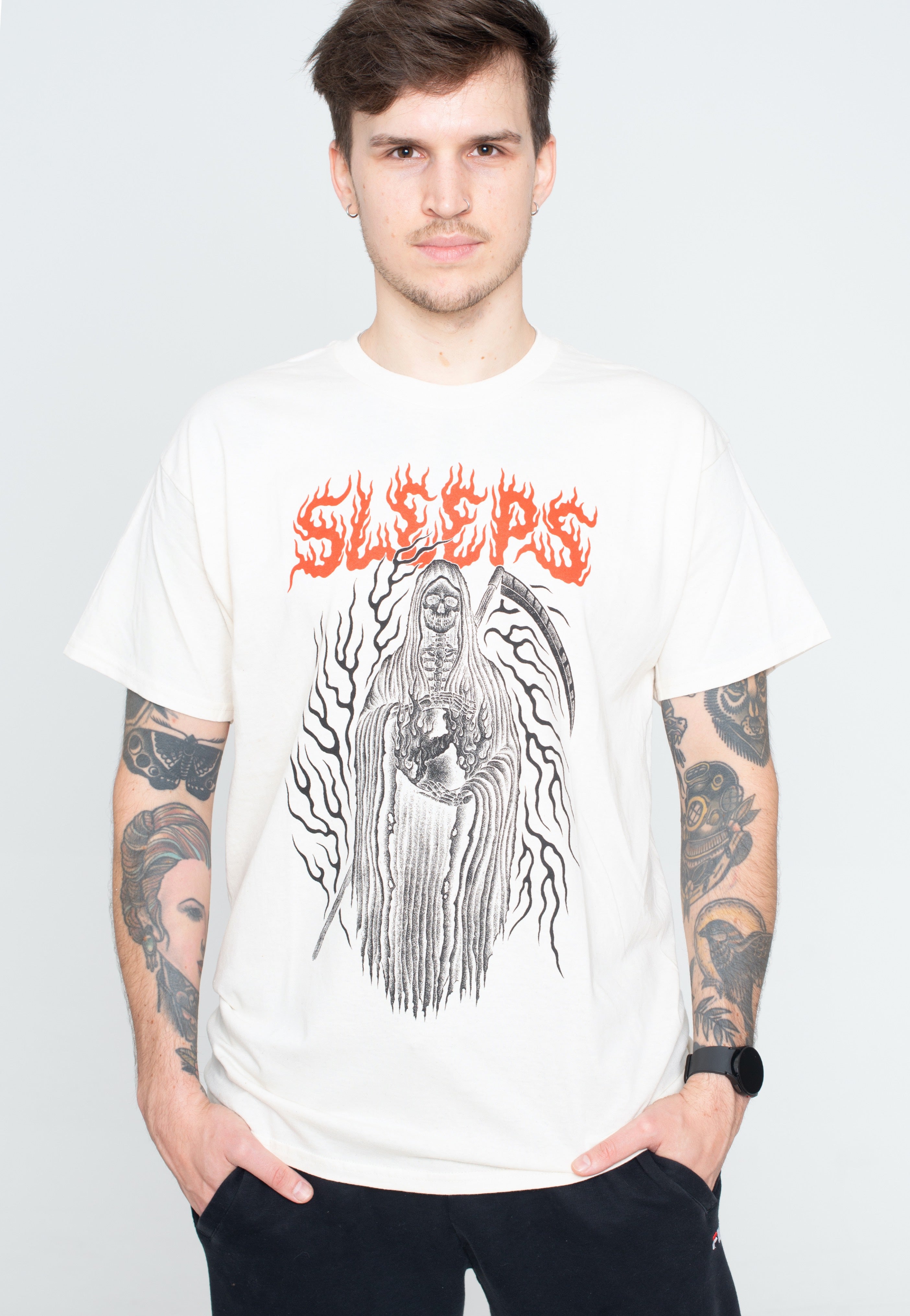 While She Sleeps - Reaper Natural - T-Shirt Fashionable Cheap Pice