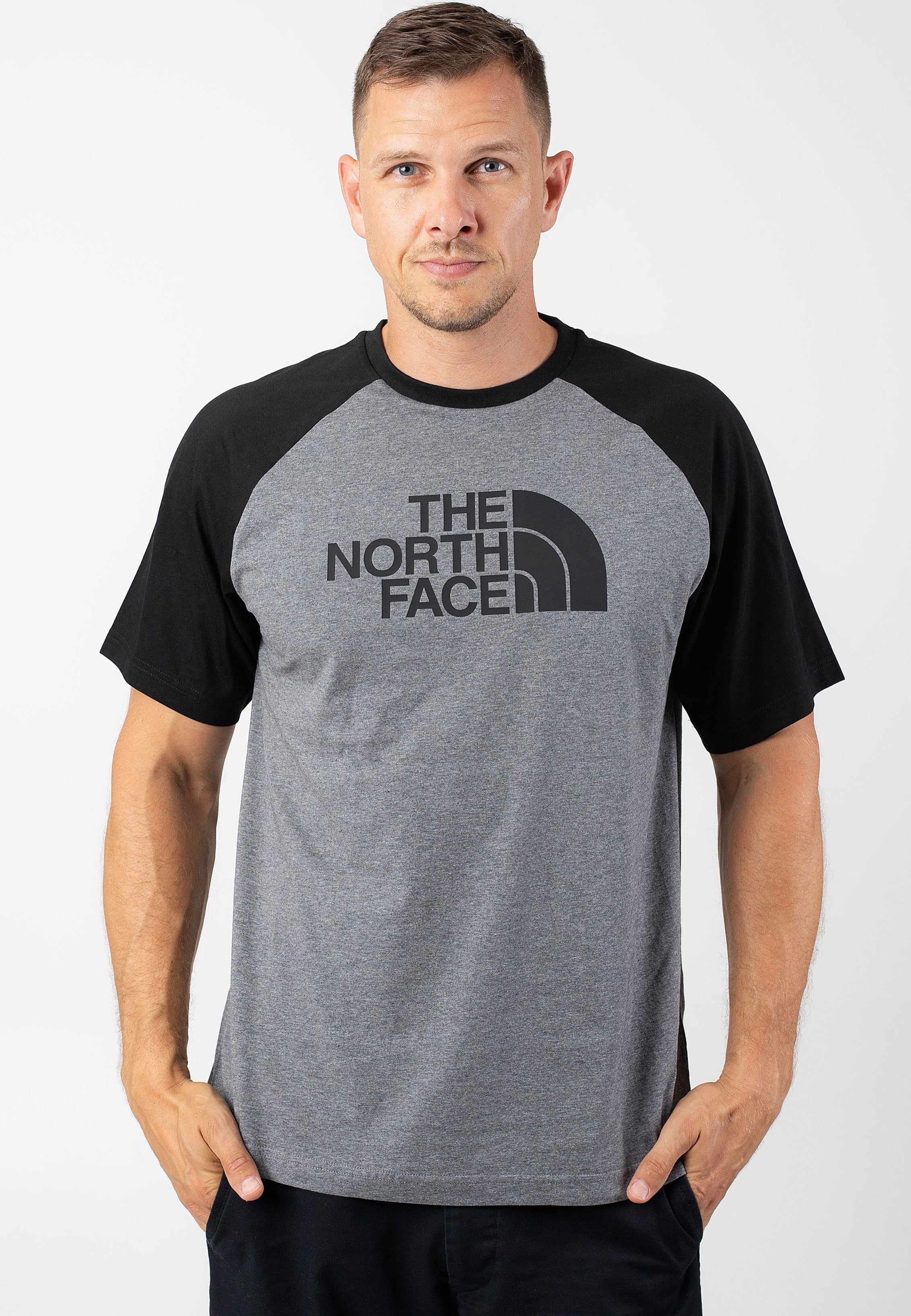 The North Face - Raglan Easy Tnf Mediumgrey Heather - T-Shirt Outlet Manchester Great Sale