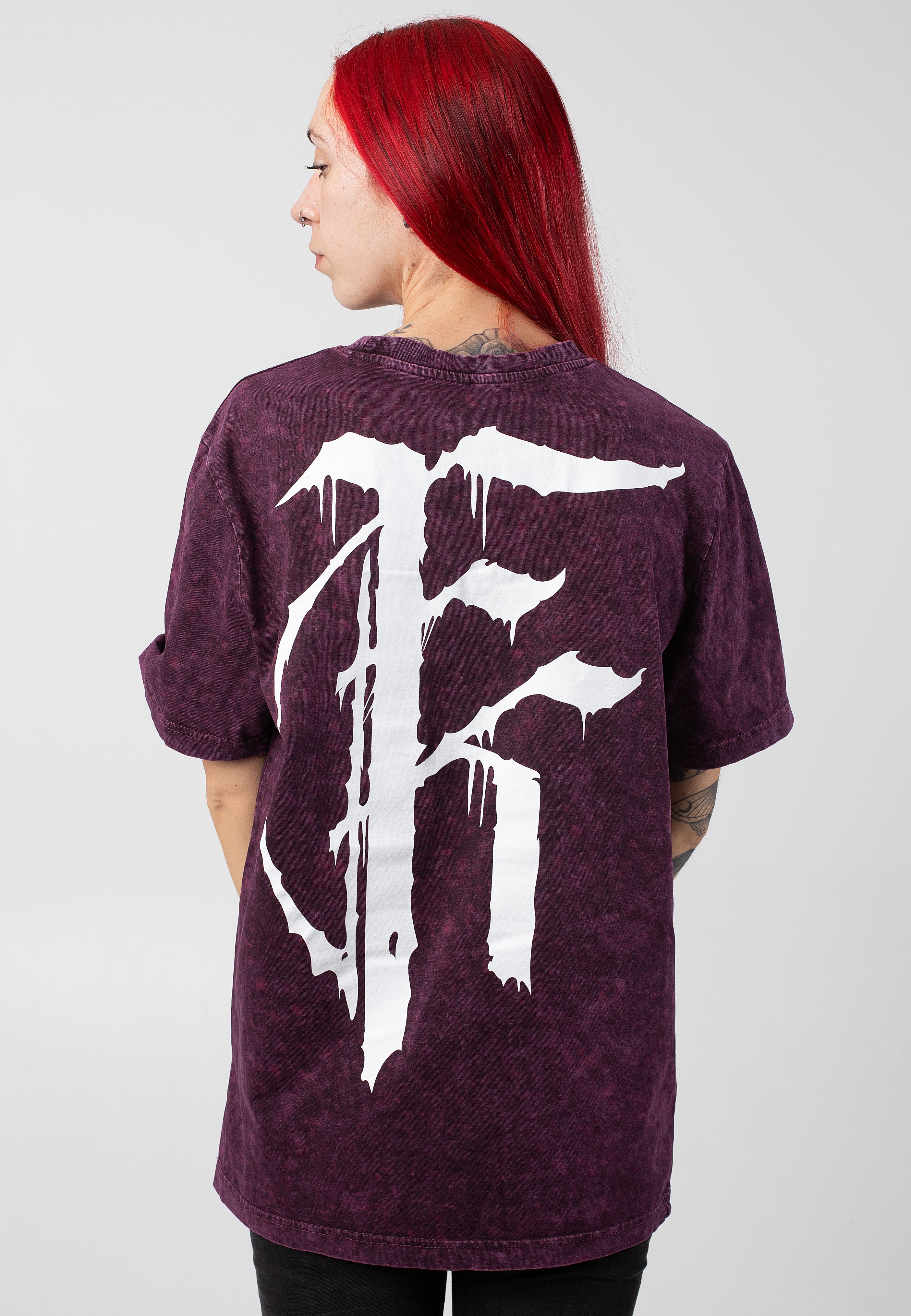 Fit For A King - Deathmetal Berry Black Acid Washed - T-Shirt For Sale Online