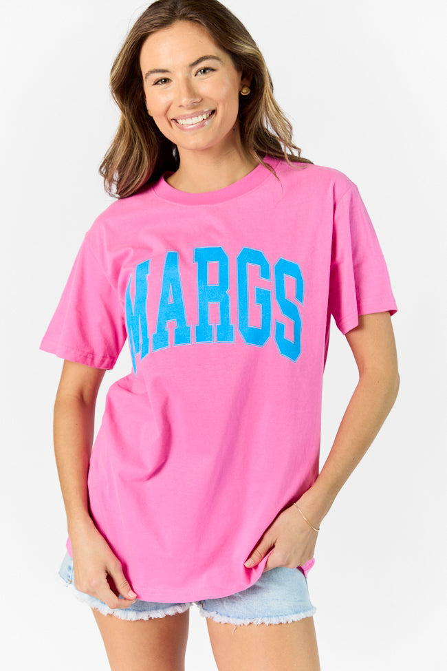 Margs Hot Pink Oversized Graphic Tee Discount Eastbay