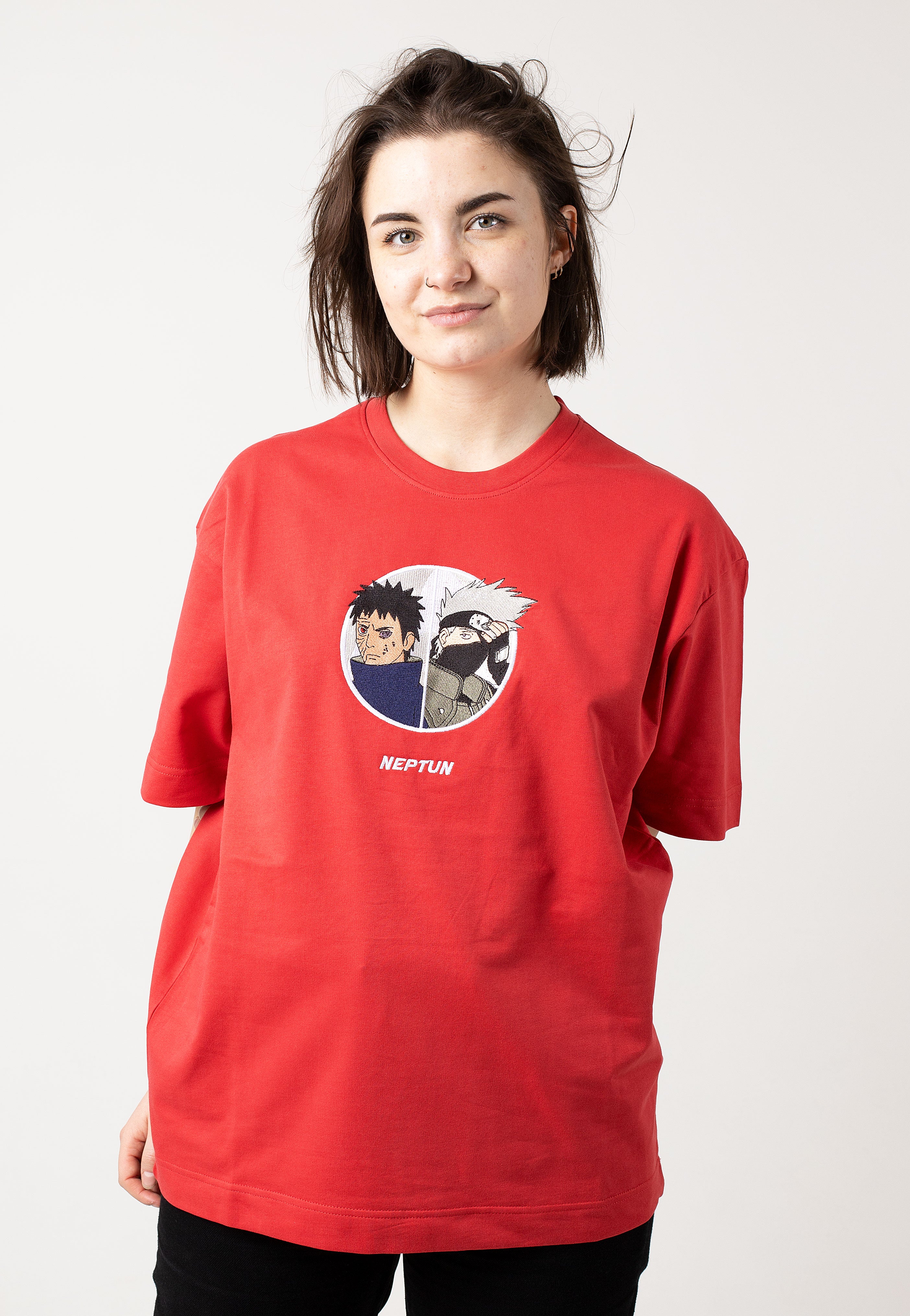Neptun x Naruto - Kakashi & Obito Red - T-Shirt Outlet