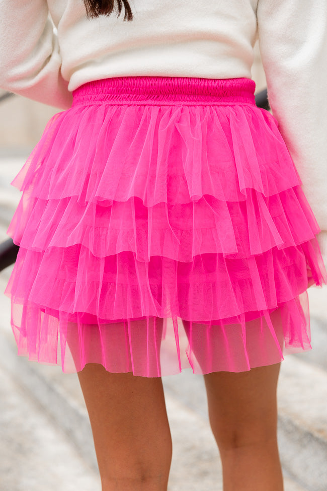 We Were In Paris Magenta Tulle Mini Skirt FINAL SALE Pices For Sale