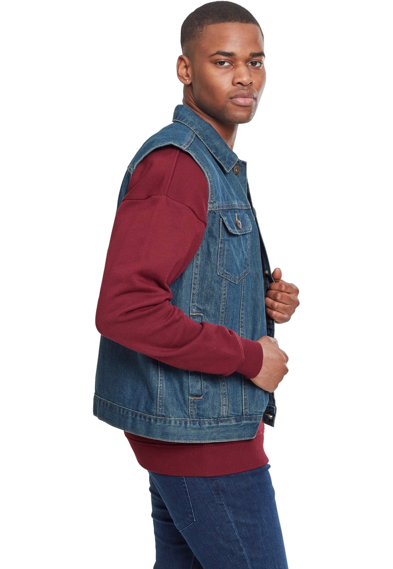 Urban Classics - Denim Denimblue - Jeans Vest Free Shipping Tumblr