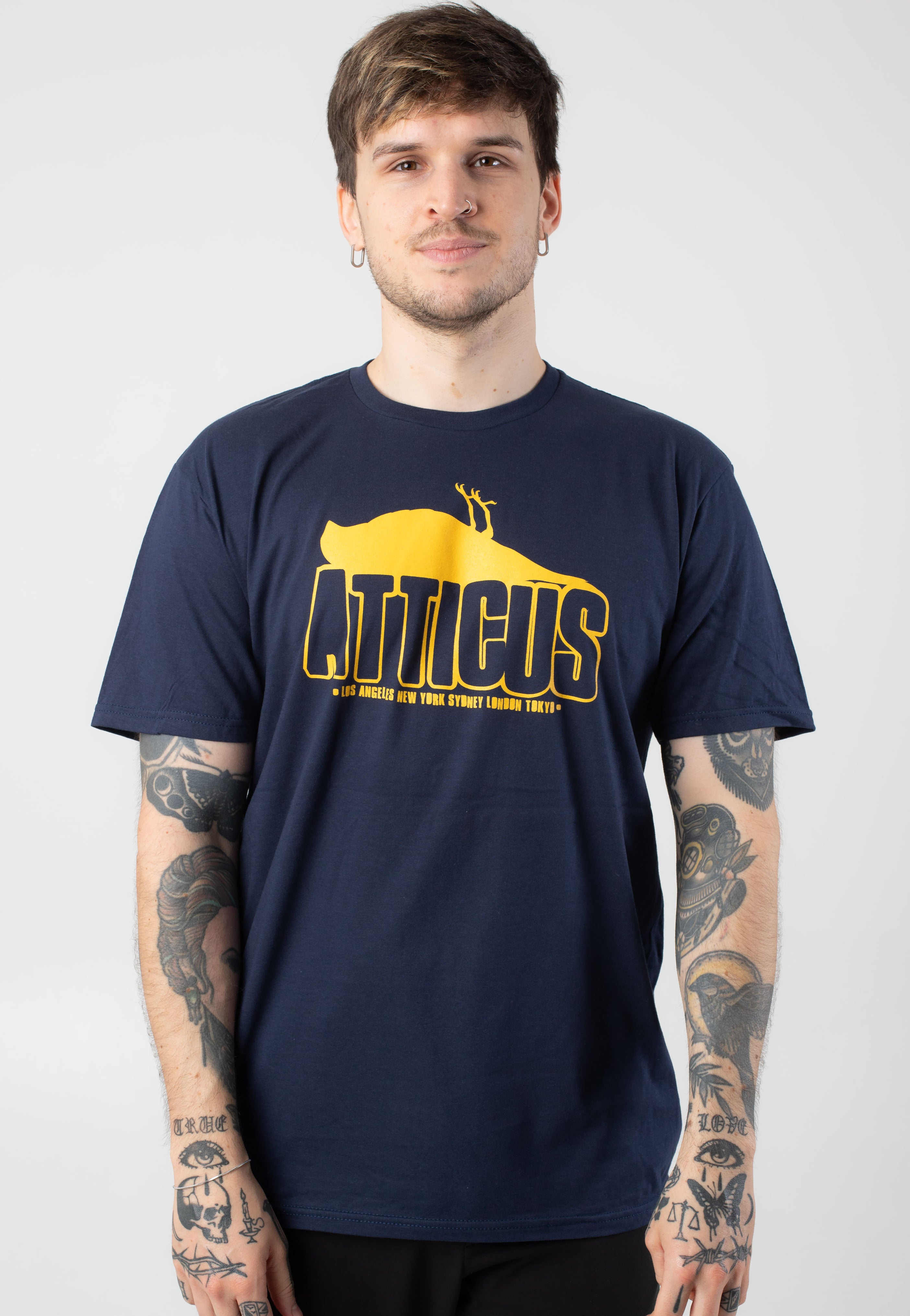 Atticus - Waring Navy - T-Shirt Online Online Original