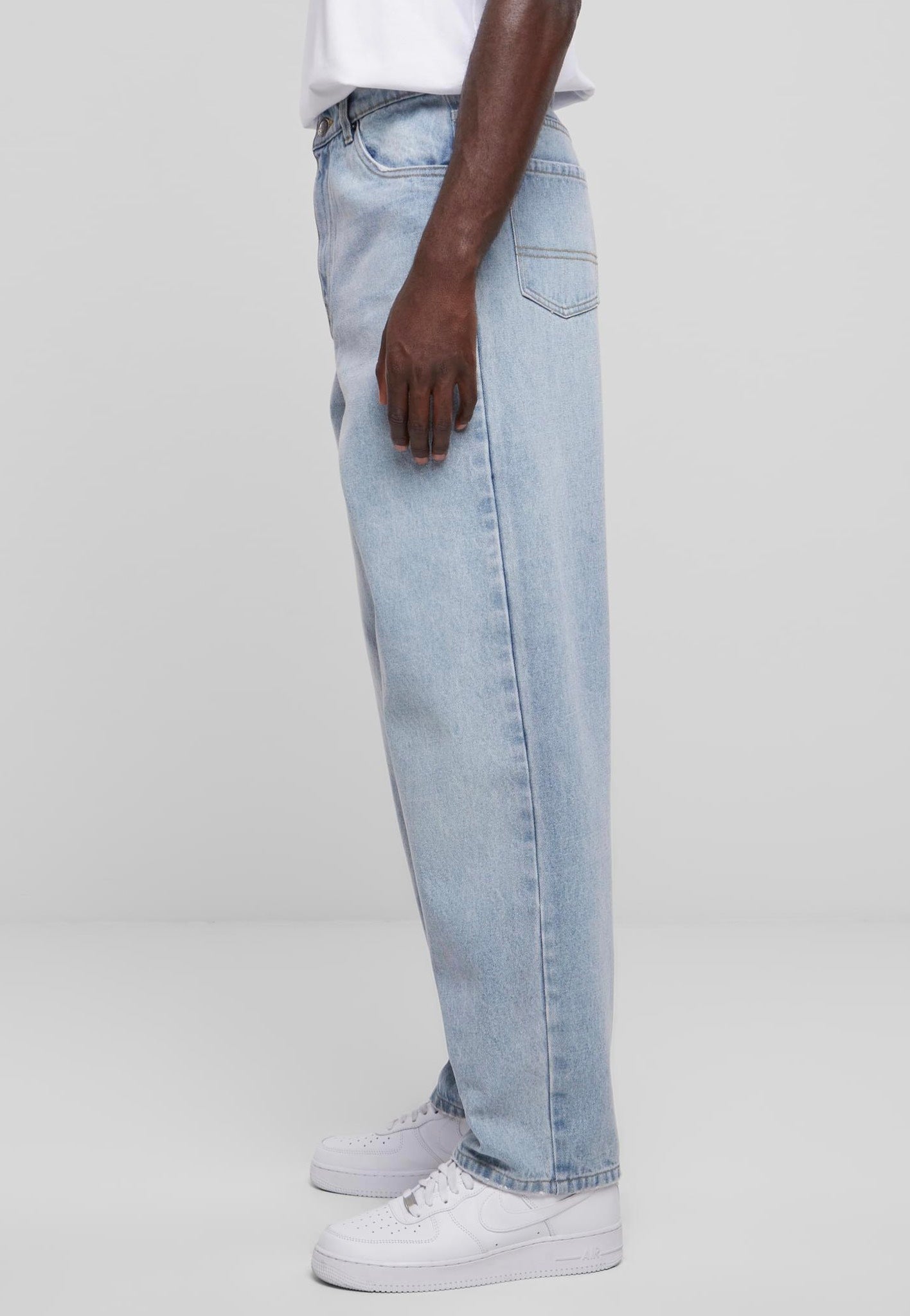 Urban Classics - Heavy Ounce Baggy Fit New Light Blue Washed - Jeans For Cheap Online