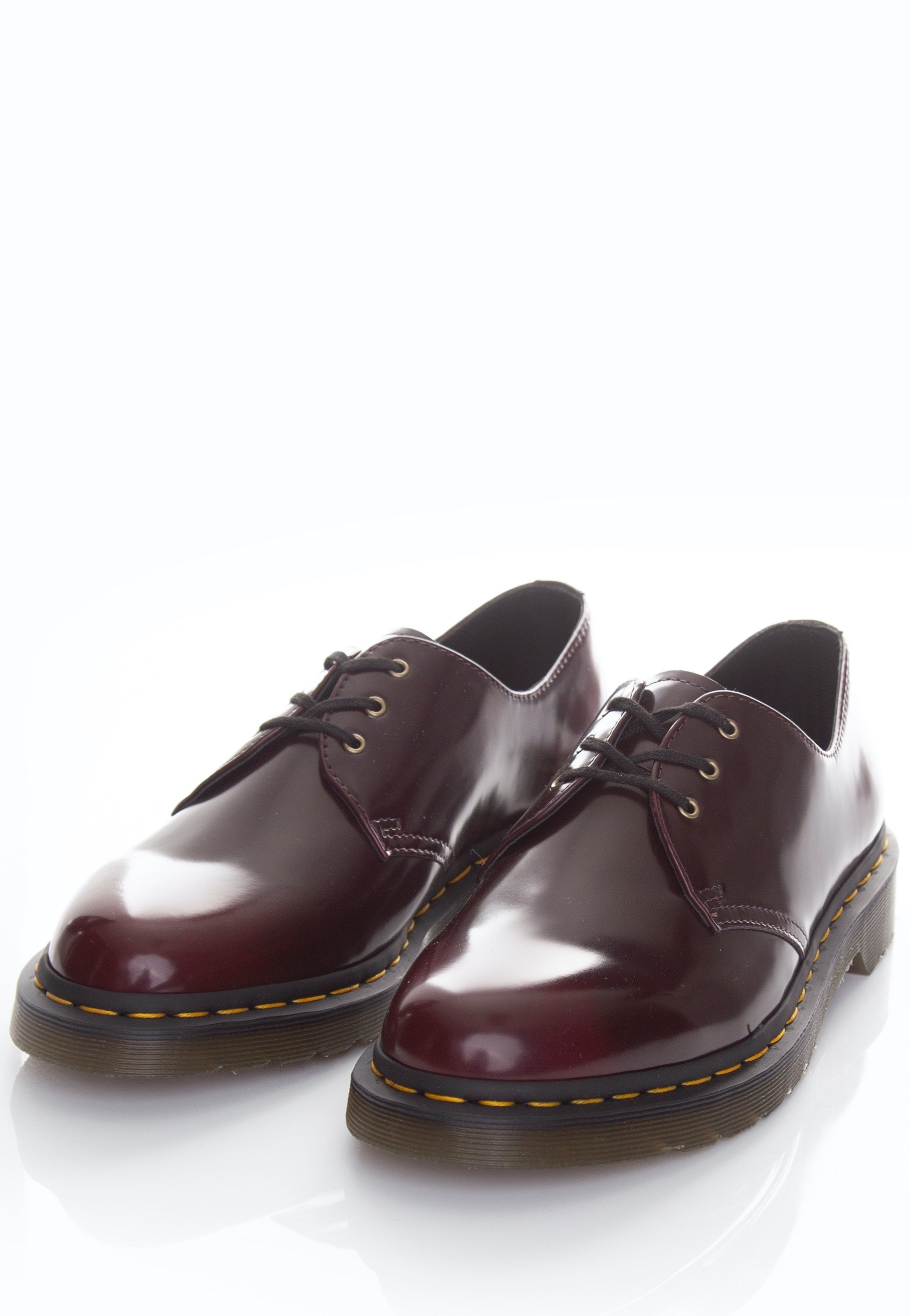 Dr. Martens - Vegan 1461 Cherry Red Oxford Rub Off - Shoes Clearance Clearance Store