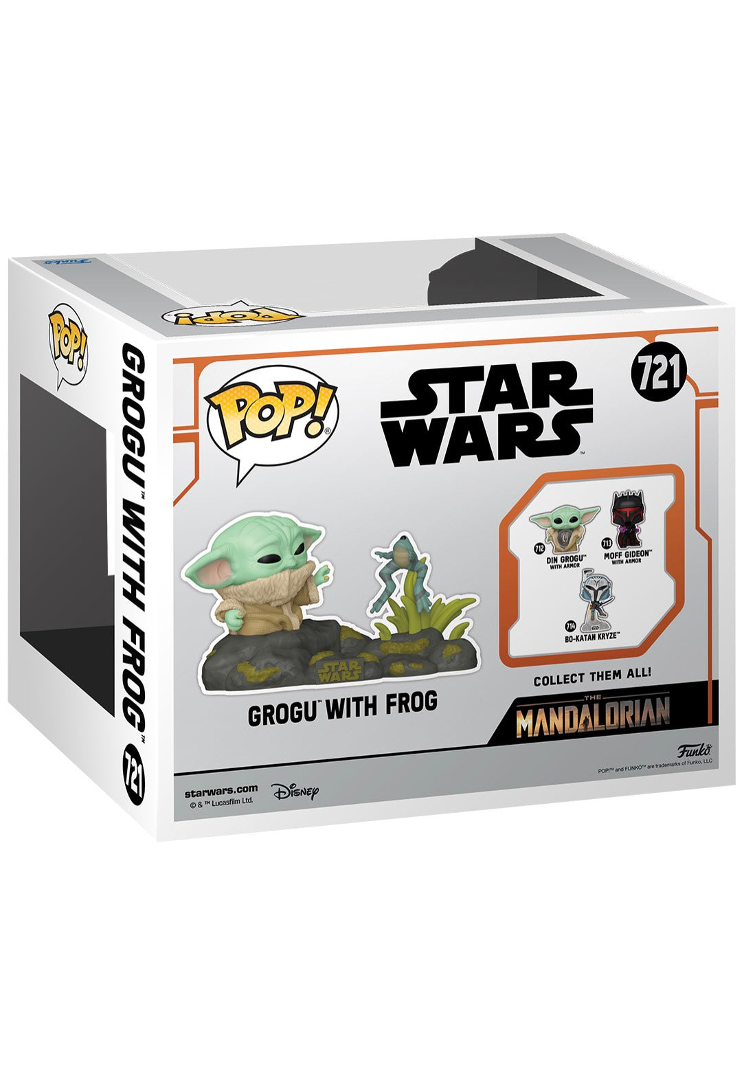 The Mandalorian - Din Grogu w/ Frog POP! Deluxe Bobble Head - Funko Pop 2025 Sale Online