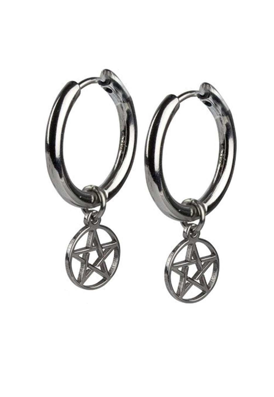 etNox - Pentagramm Silver - Earrings Buy Cheap Newest