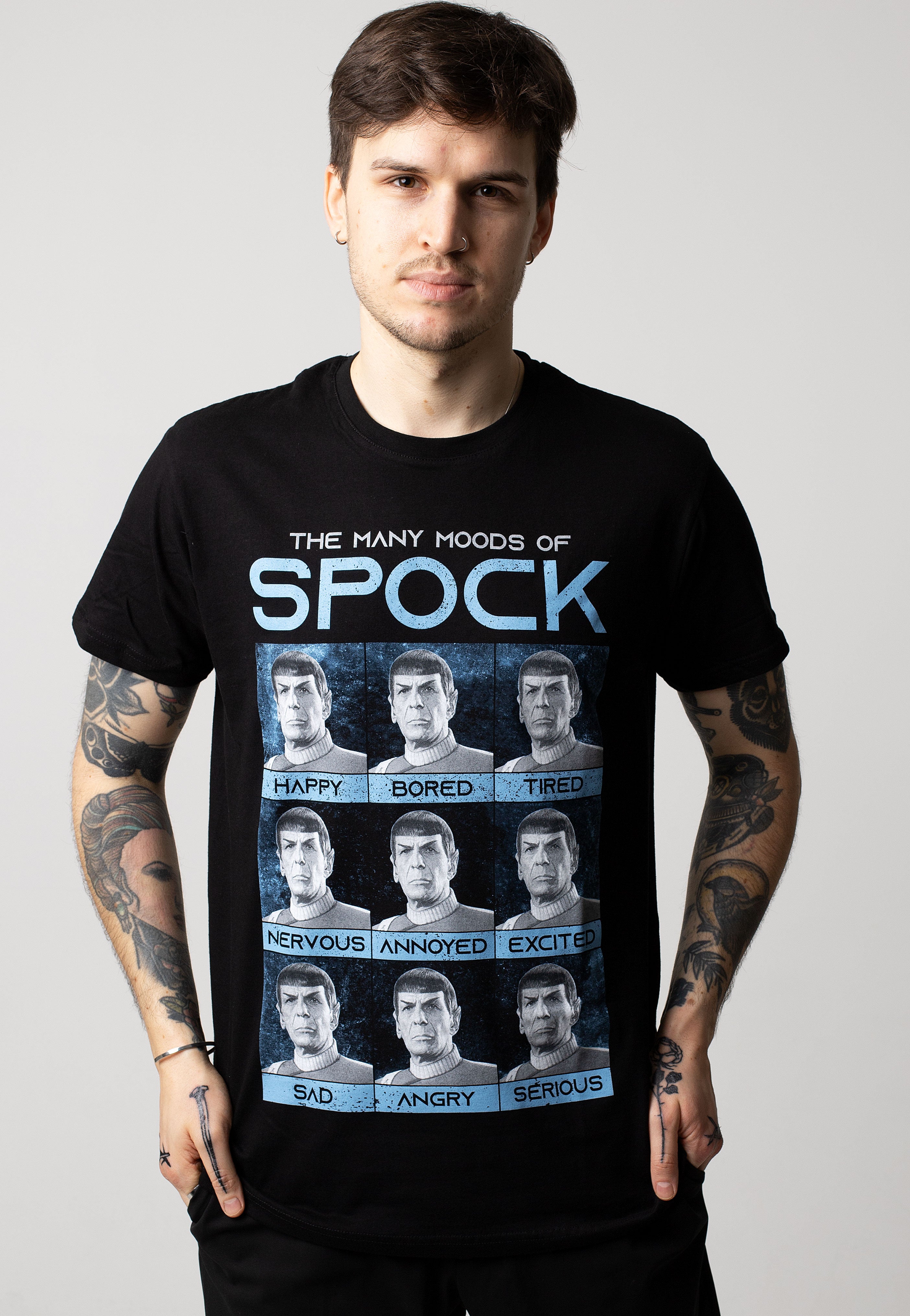 Star Trek - Many Moods Of Spock - T-Shirt Free Shipping Largest Supplier