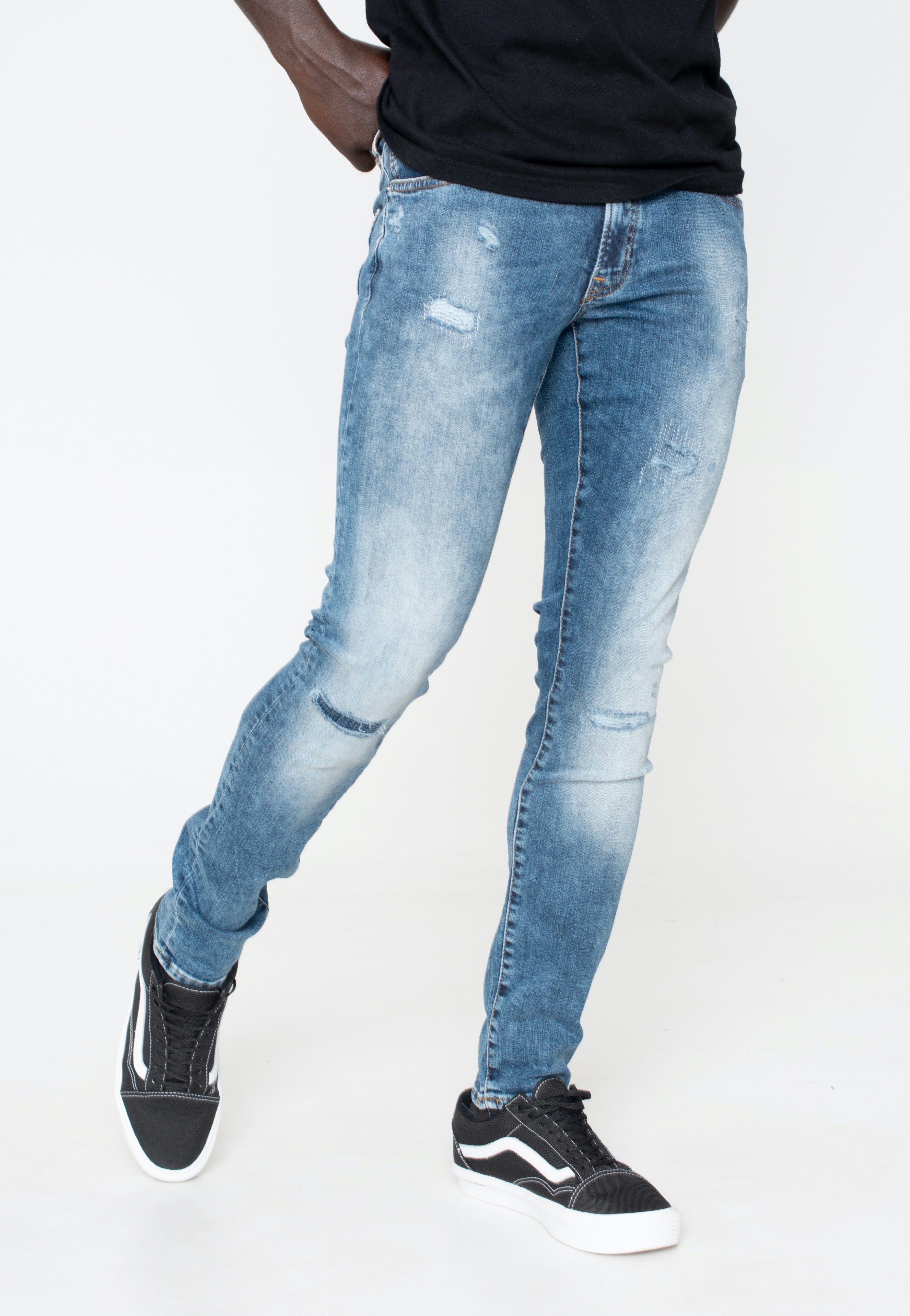 Only & Sons - Warp Skinny Medium Blue Denim - Jeans Find Great Online