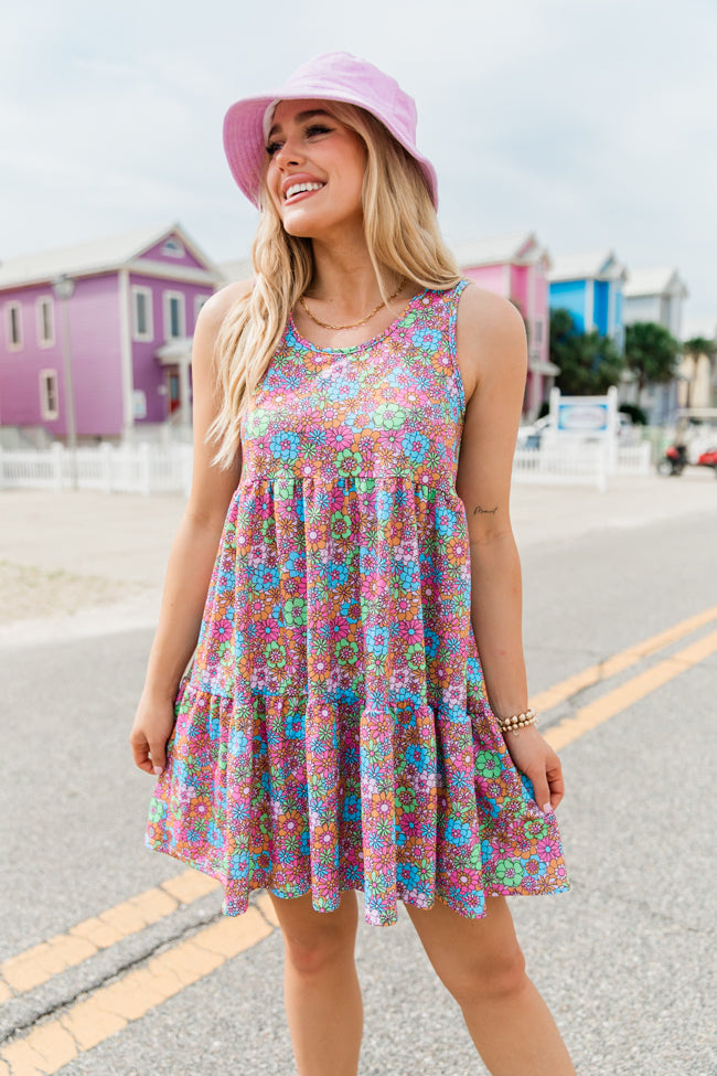 Just Thinking About You Retro Floral Dress FINAL SALE Discount Best